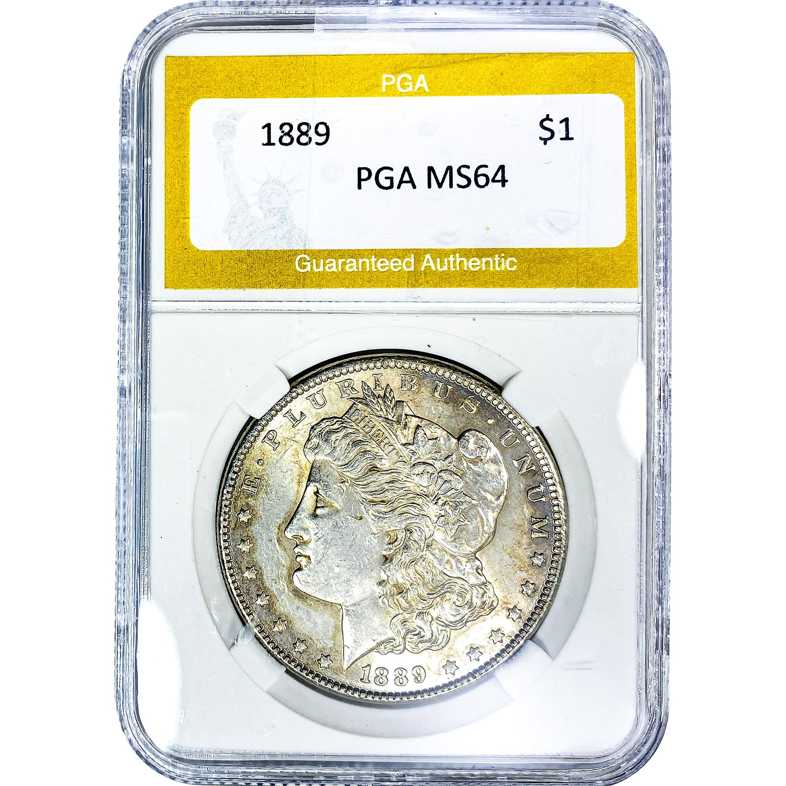 1889 Morgan Silver Dollar PGA MS64: 1889 Morgan Silver Dollar PGA MS64