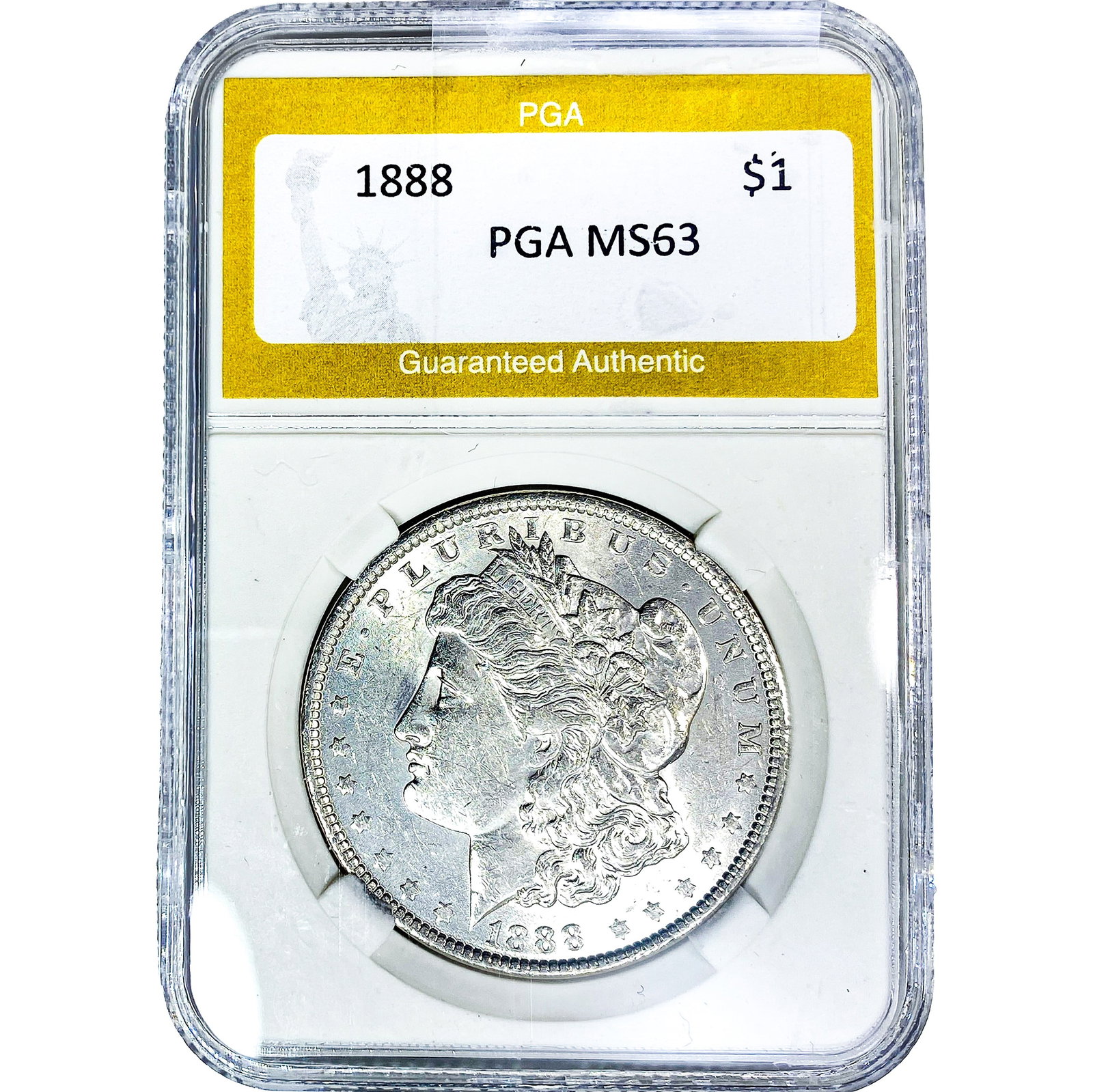 1888 Morgan Silver Dollar PGA MS63: 1888 Morgan Silver Dollar PGA MS63