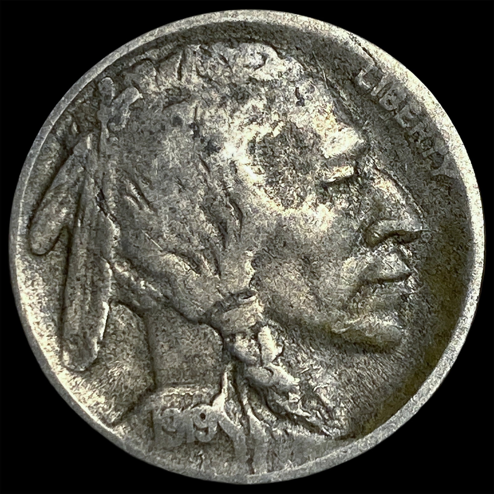 1919-D Buffalo Nickel NEARLY UNCIRCULATED: 1919-D Buffalo Nickel NEARLY UNCIRCULATED