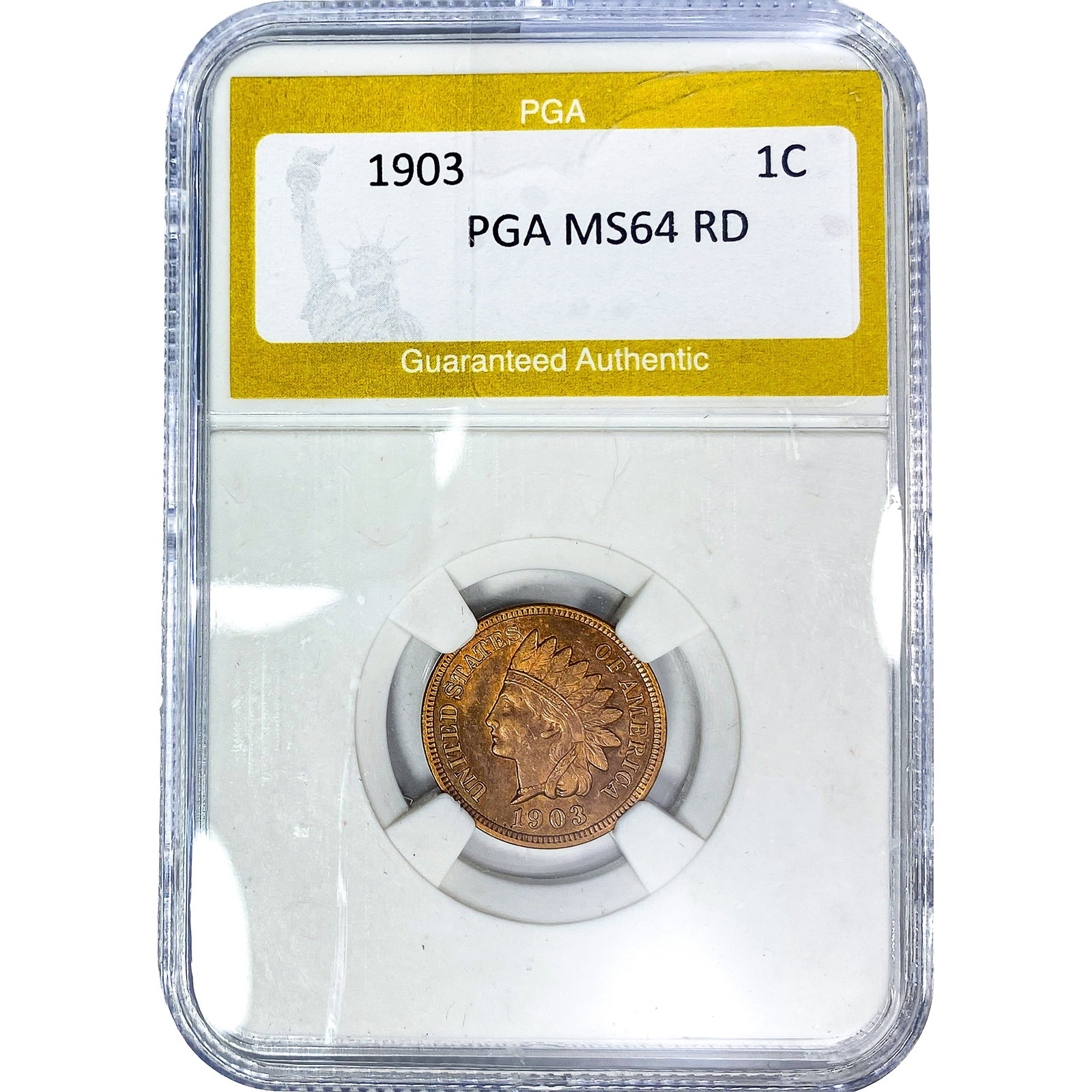 1903 Indian Head Cent PGA MS64 RD: 1903 Indian Head Cent PGA MS64 RD