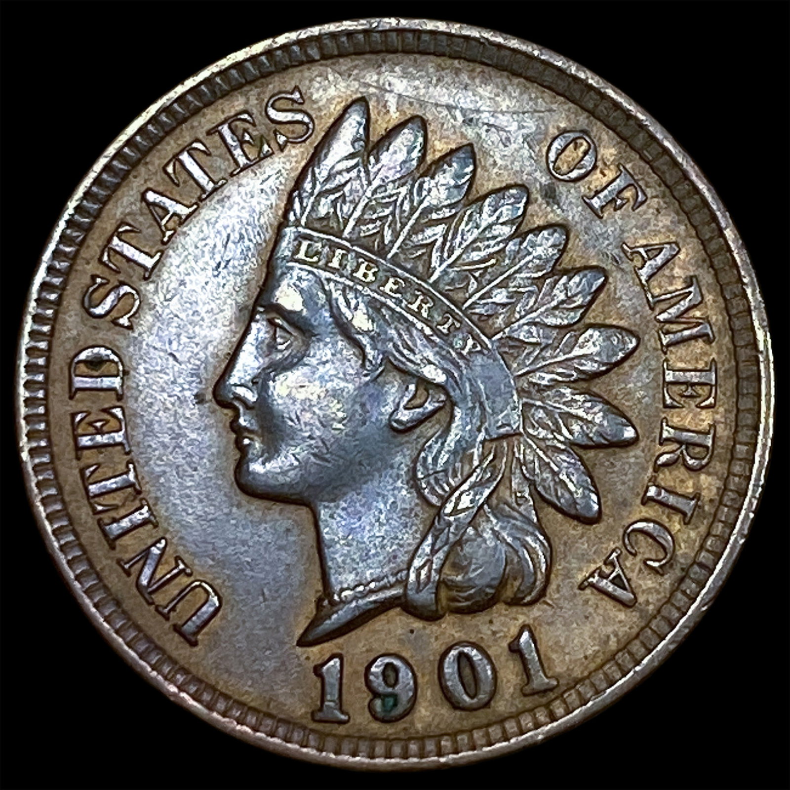 1901 Indian Head Cent CLOSELY UNCIRCULATED: 1901 Indian Head Cent CLOSELY UNCIRCULATED