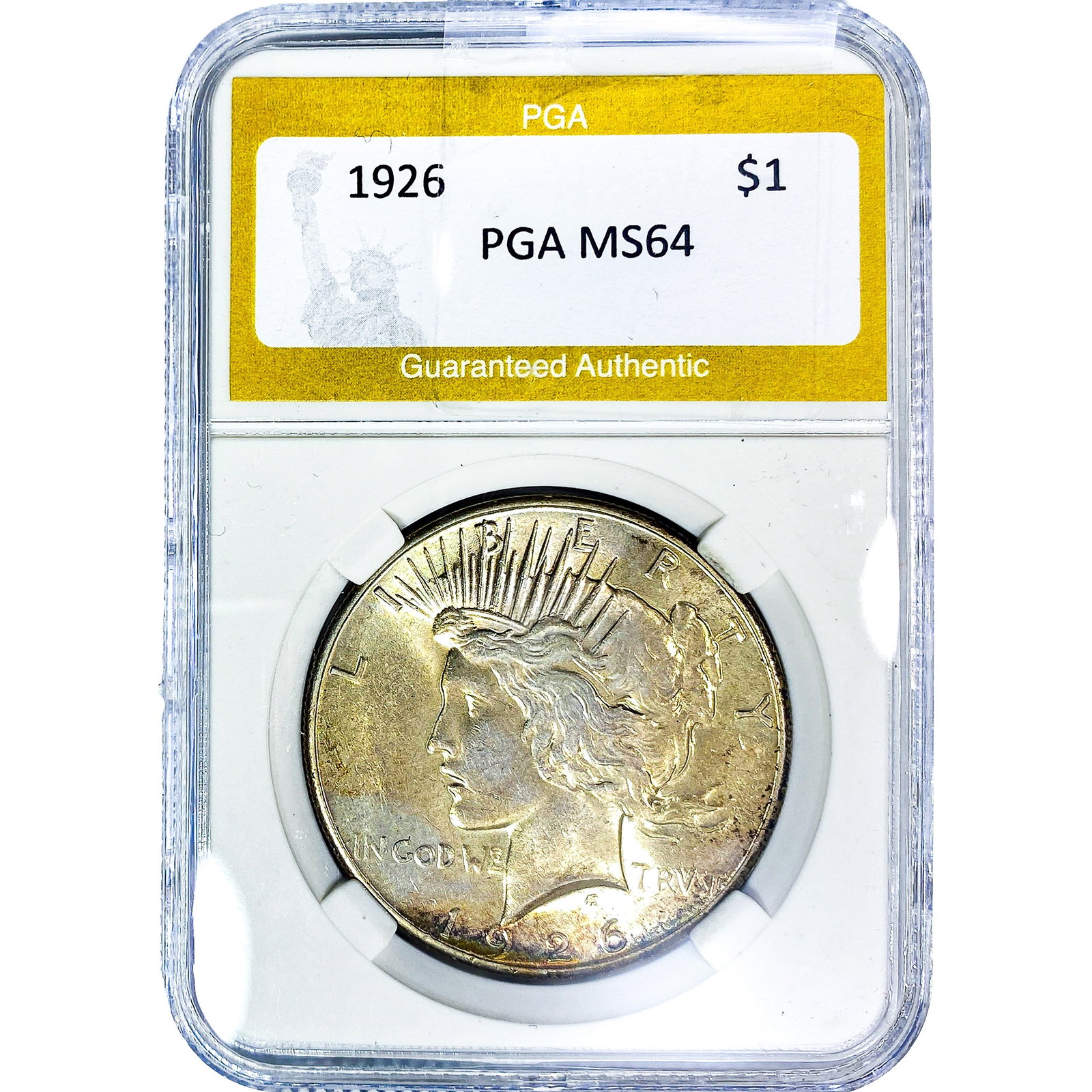 1926 Silver Peace Dollar PGA MS64: 1926 Silver Peace Dollar PGA MS64