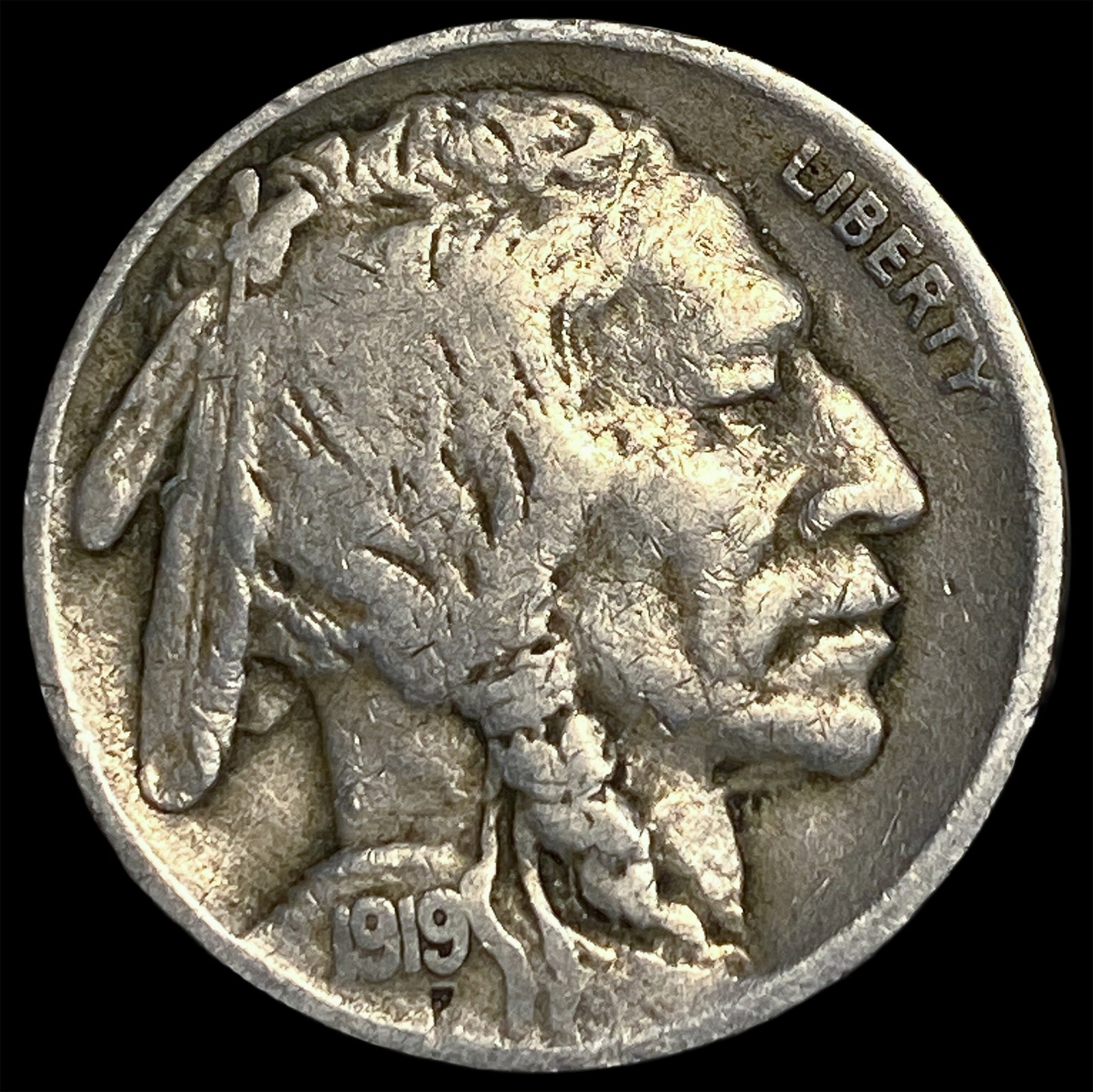 1919-S Buffalo Nickel LIGHTLY CIRCULATED: 1919-S Buffalo Nickel LIGHTLY CIRCULATED