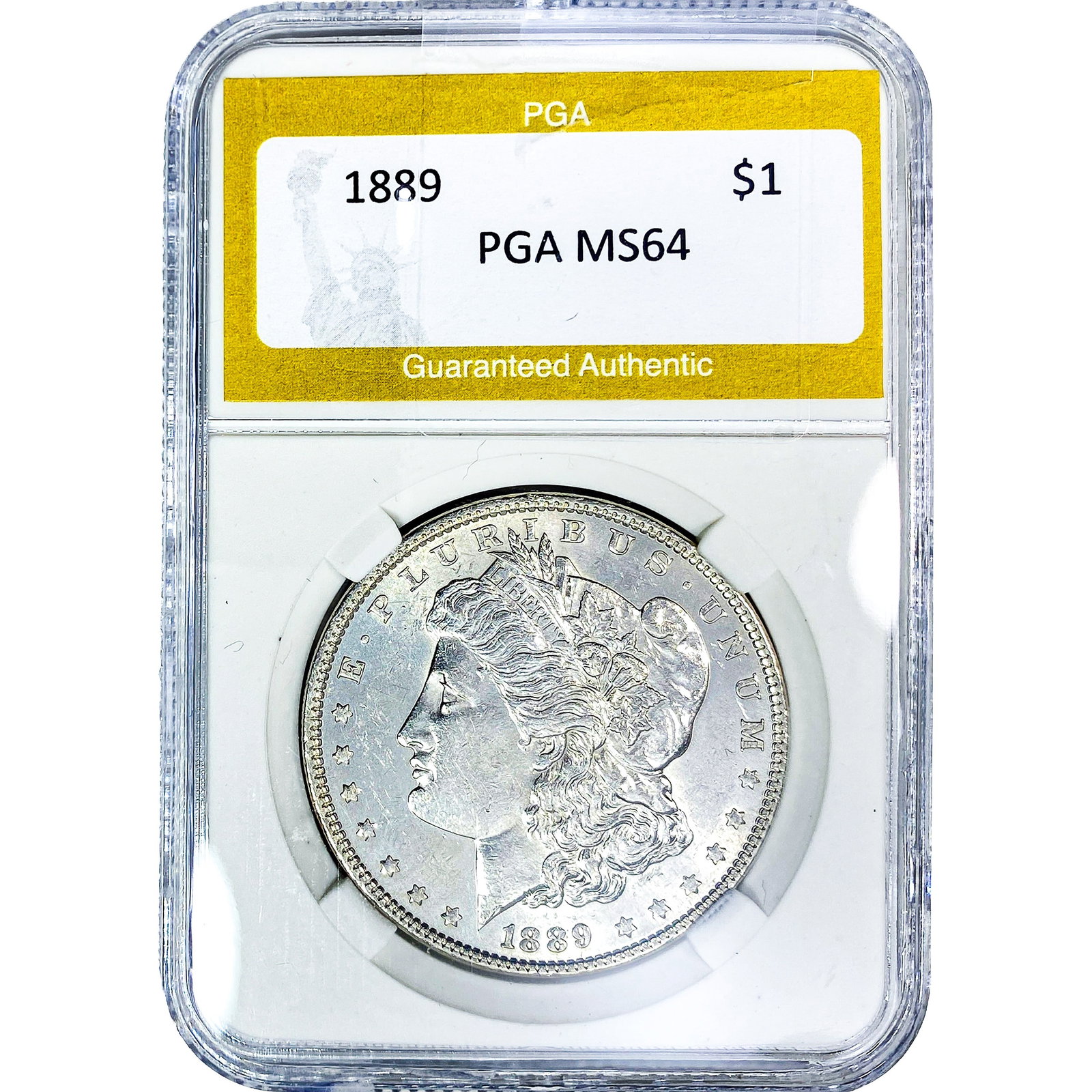1889 Morgan Silver Dollar PGA MS64: 1889 Morgan Silver Dollar PGA MS64