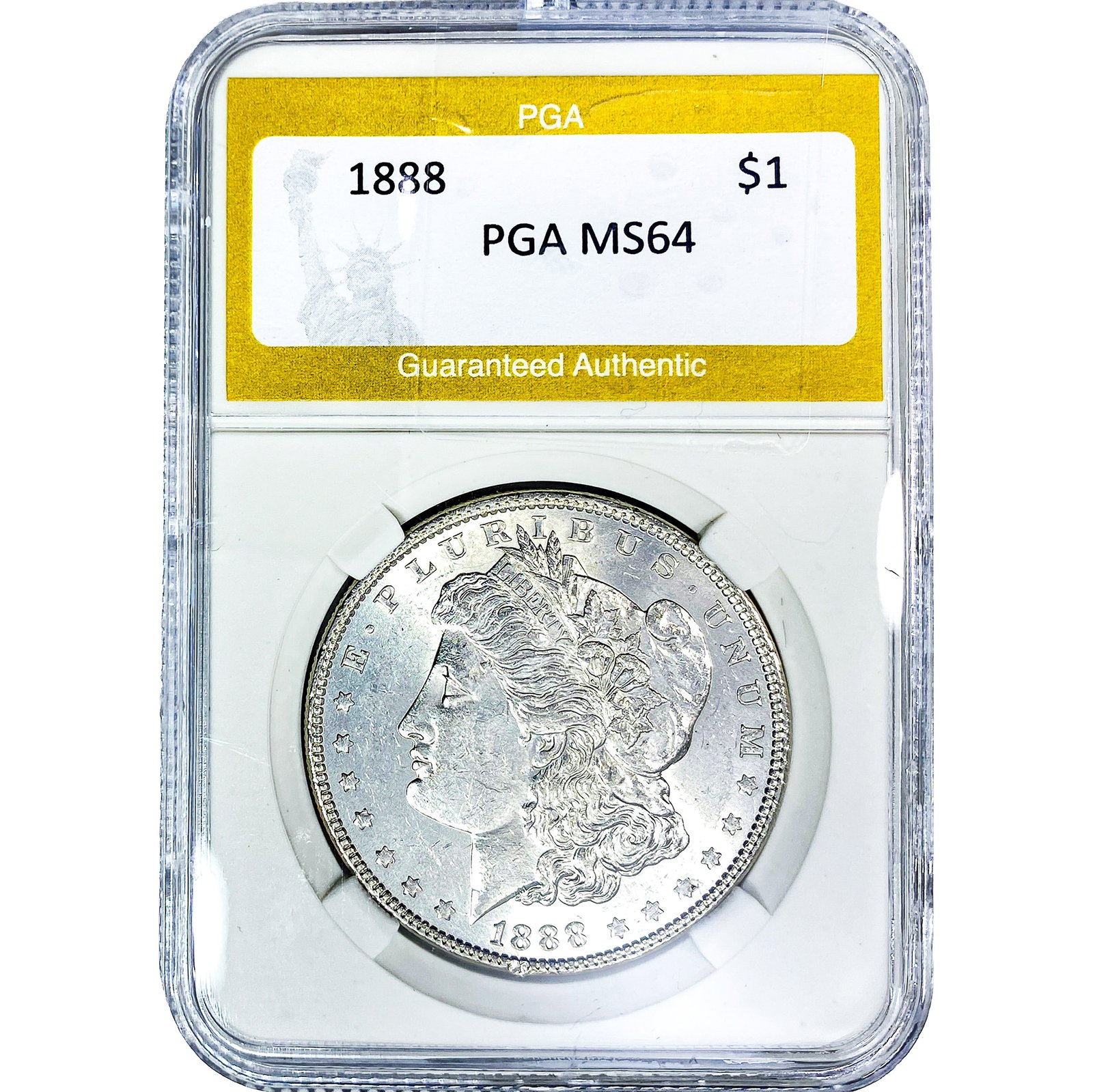 1888 Morgan Silver Dollar PGA MS64: 1888 Morgan Silver Dollar PGA MS64