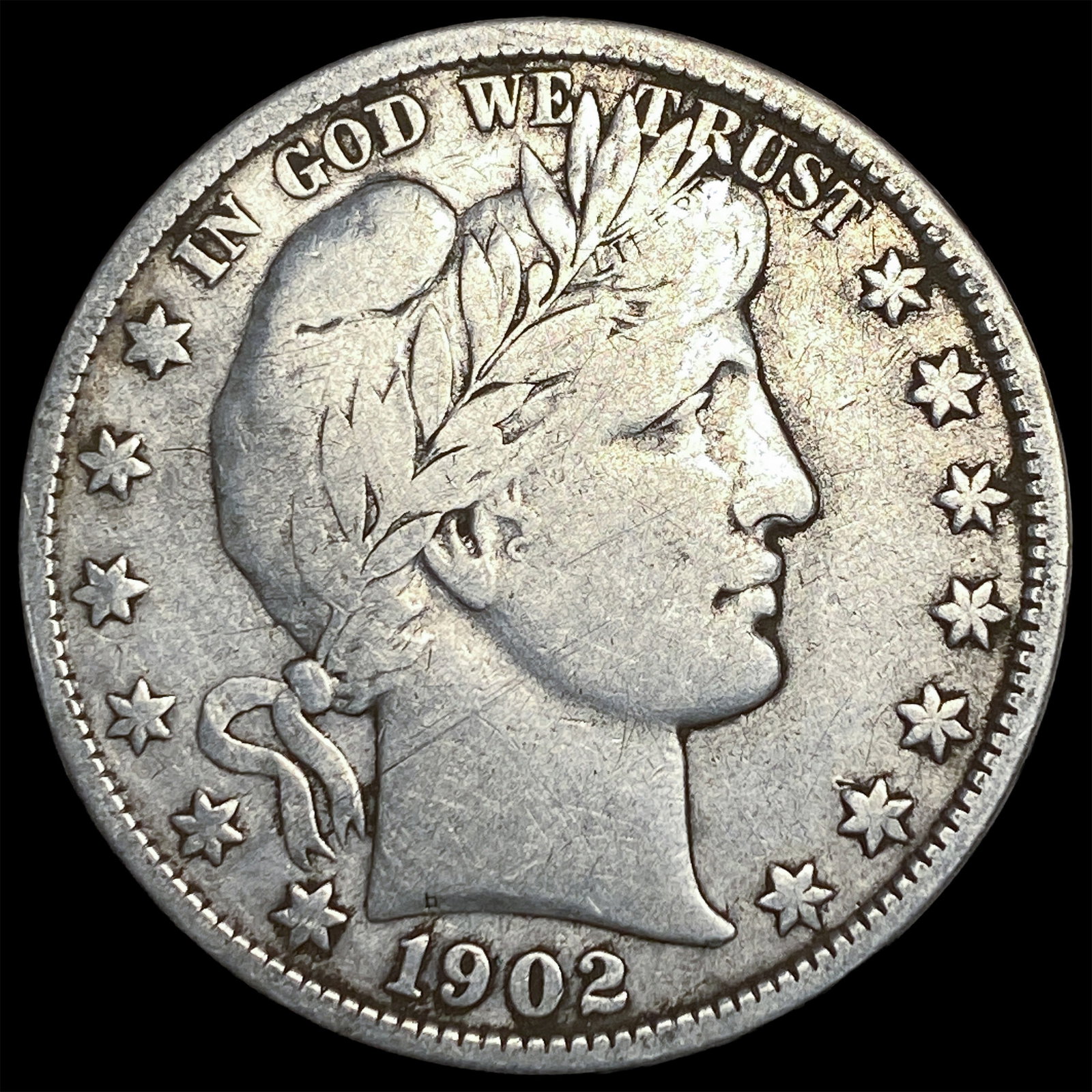 1902 Barber Half Dollar LIGHTLY CIRCULATED: 1902 Barber Half Dollar LIGHTLY CIRCULATED