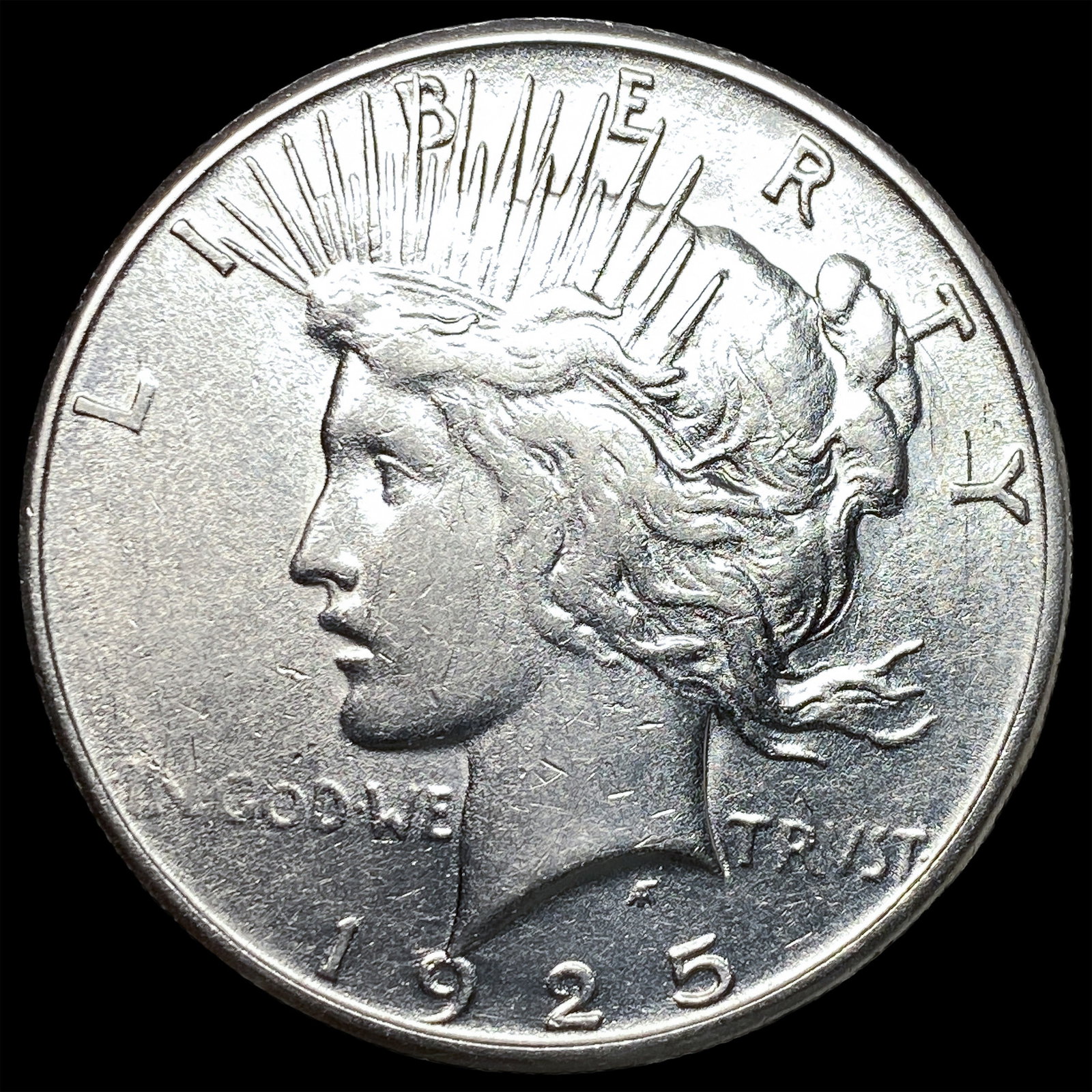 1925-S Silver Peace Dollar CLOSELY UNCIRCULATED: 1925-S Silver Peace Dollar CLOSELY UNCIRCULATED