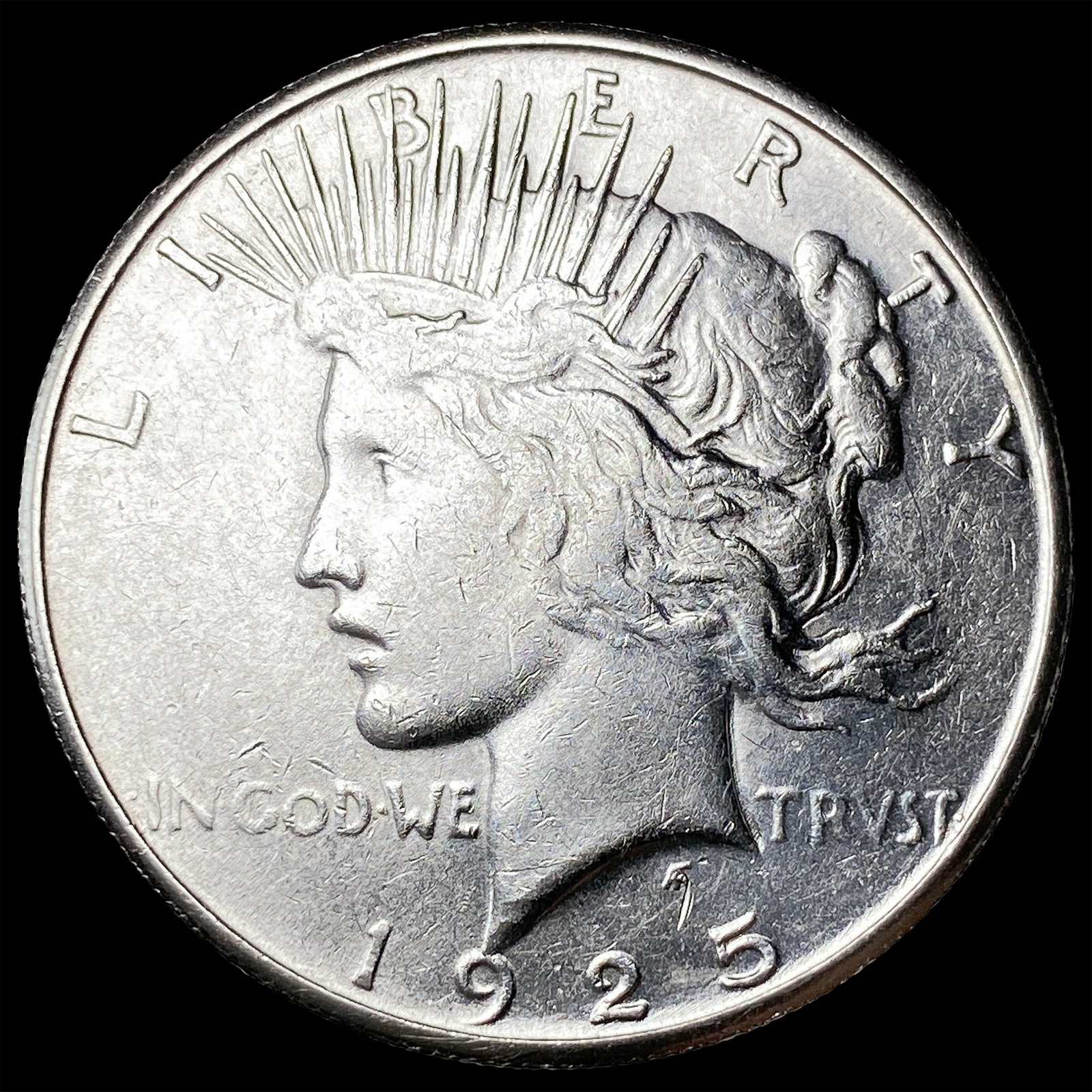 1925-S Silver Peace Dollar CLOSELY UNCIRCULATED: 1925-S Silver Peace Dollar CLOSELY UNCIRCULATED
