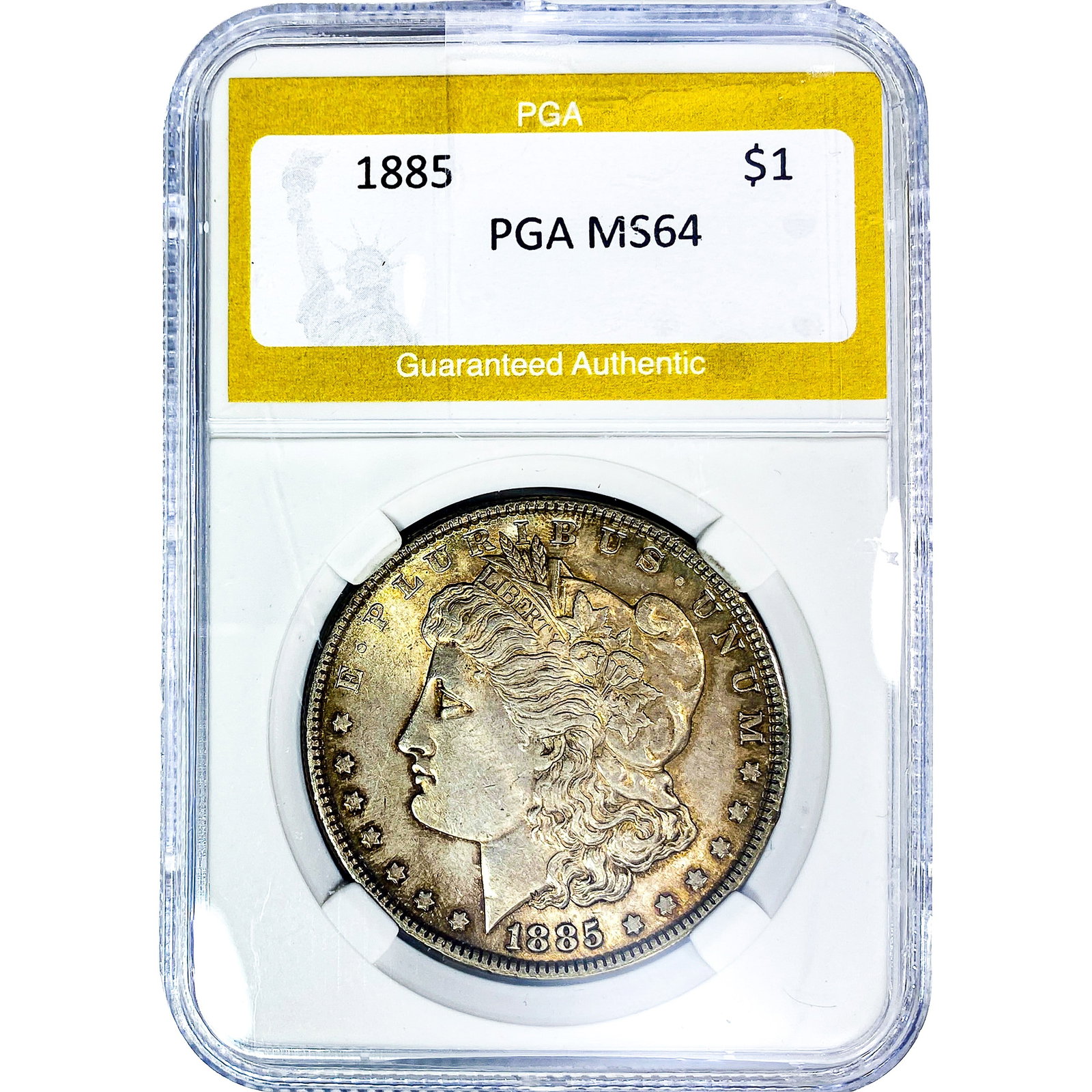 1885 Morgan Silver Dollar PGA MS64: 1885 Morgan Silver Dollar PGA MS64