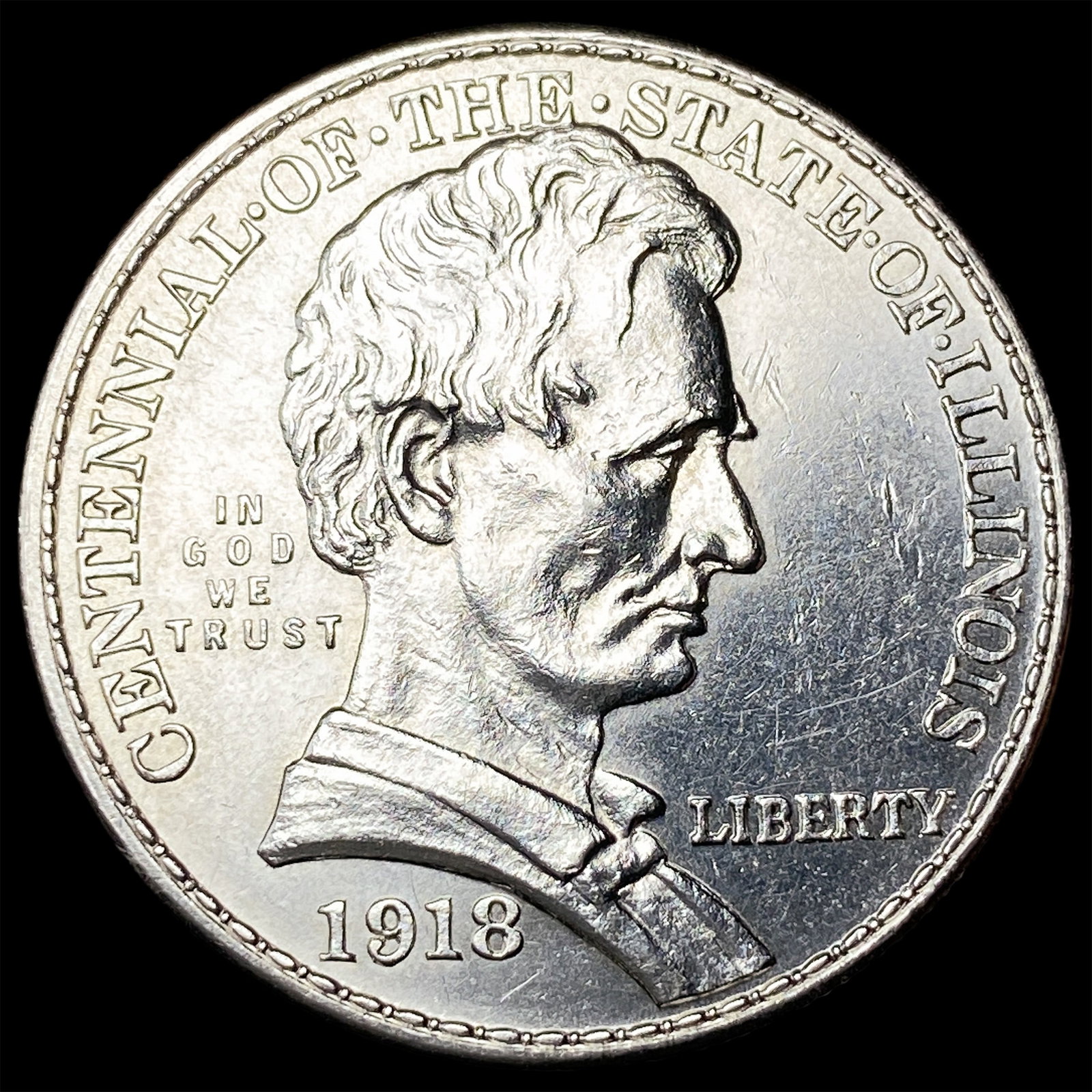 1918 Silver Illinois Half Dollar UNCIRCULATED: 1918 Silver Illinois Half Dollar UNCIRCULATED