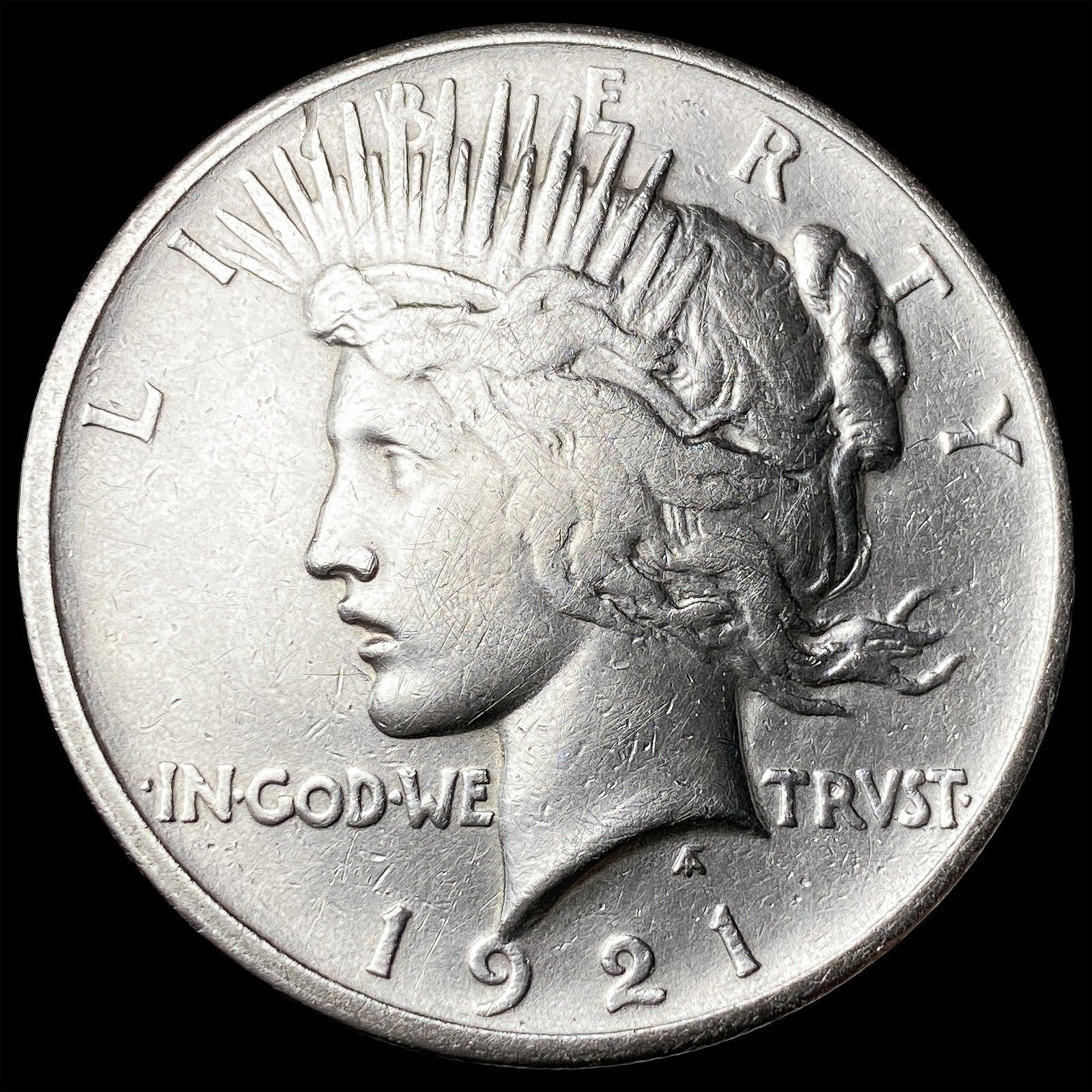 1921 Silver Peace Dollar CLOSELY UNCIRCULATED: 1921 Silver Peace Dollar CLOSELY UNCIRCULATED