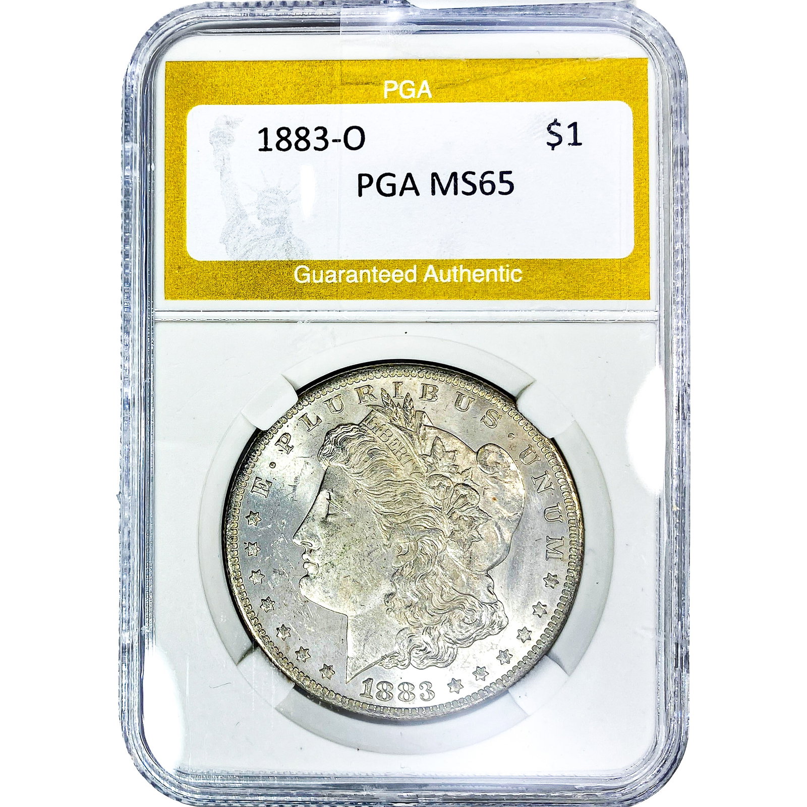 1883-O Morgan Silver Dollar PGA MS65: 1883-O Morgan Silver Dollar PGA MS65