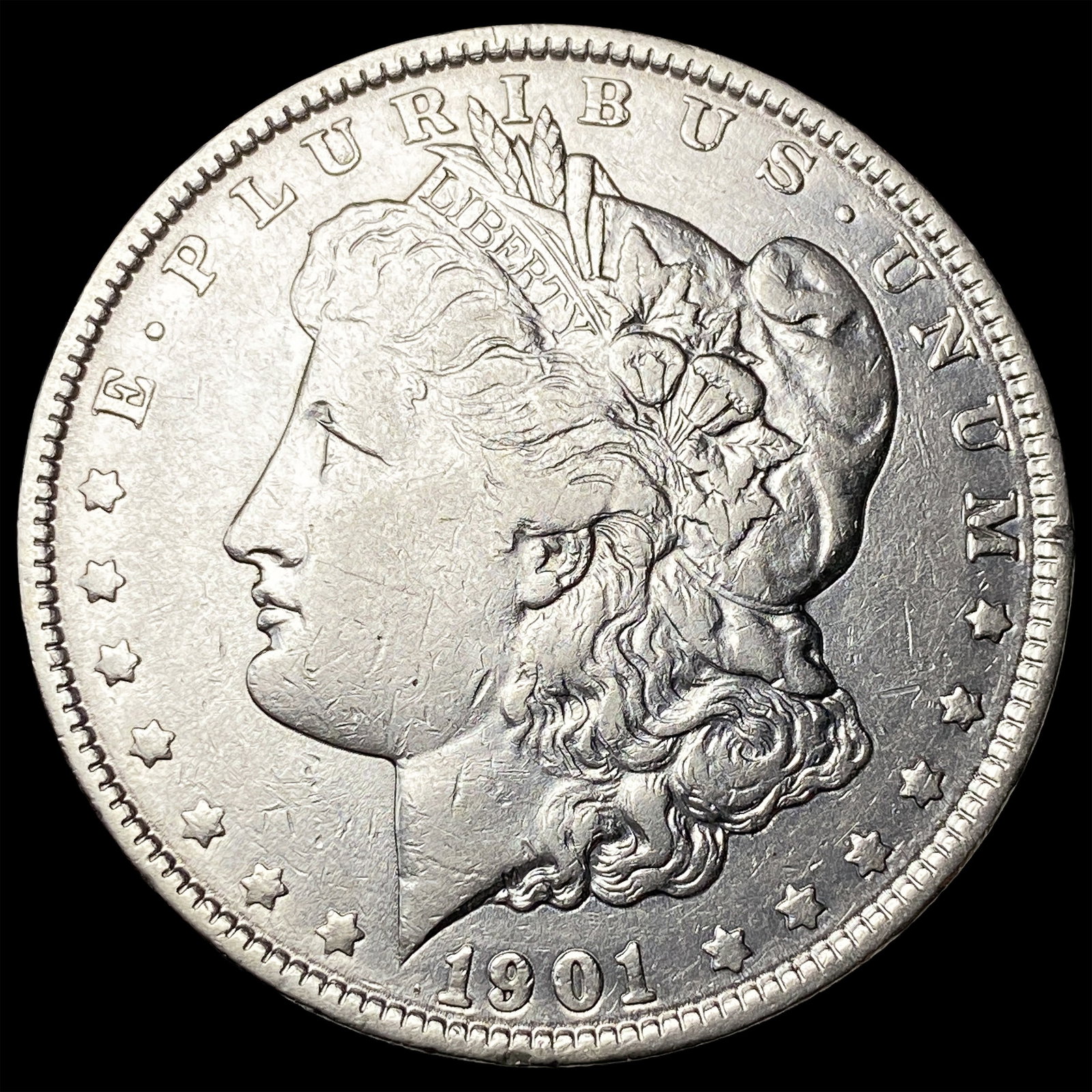 1901 Morgan Silver Dollar NEARLY UNCIRCULATED: 1901 Morgan Silver Dollar NEARLY UNCIRCULATED