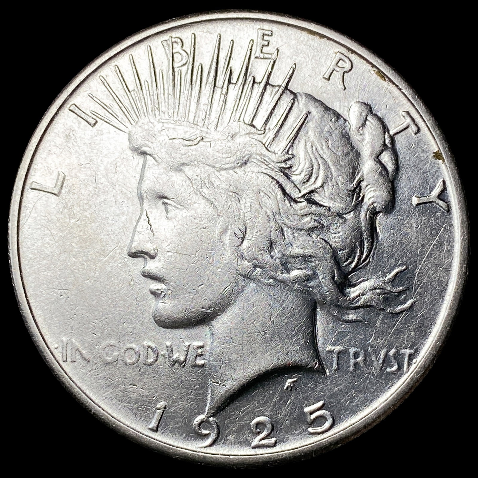 1925-S Silver Peace Dollar CLOSELY UNCIRCULATED: 1925-S Silver Peace Dollar CLOSELY UNCIRCULATED