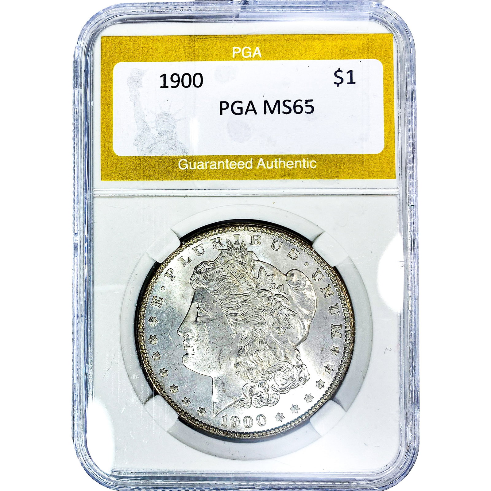 1900 Morgan Silver Dollar PGA MS65: 1900 Morgan Silver Dollar PGA MS65