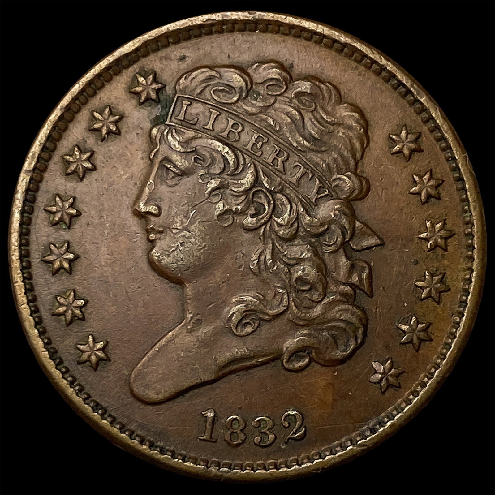 1832 Classic Head Half Cent LIGHTLY CIRCULATED: 1832 Classic Head Half Cent LIGHTLY CIRCULATED