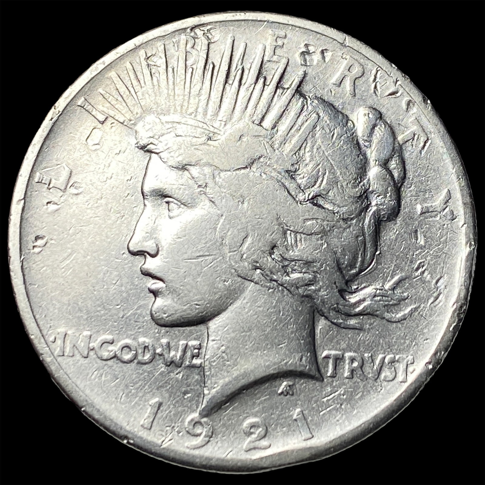 1921 Silver Peace Dollar NEARLY UNCIRCULATED: 1921 Silver Peace Dollar NEARLY UNCIRCULATED