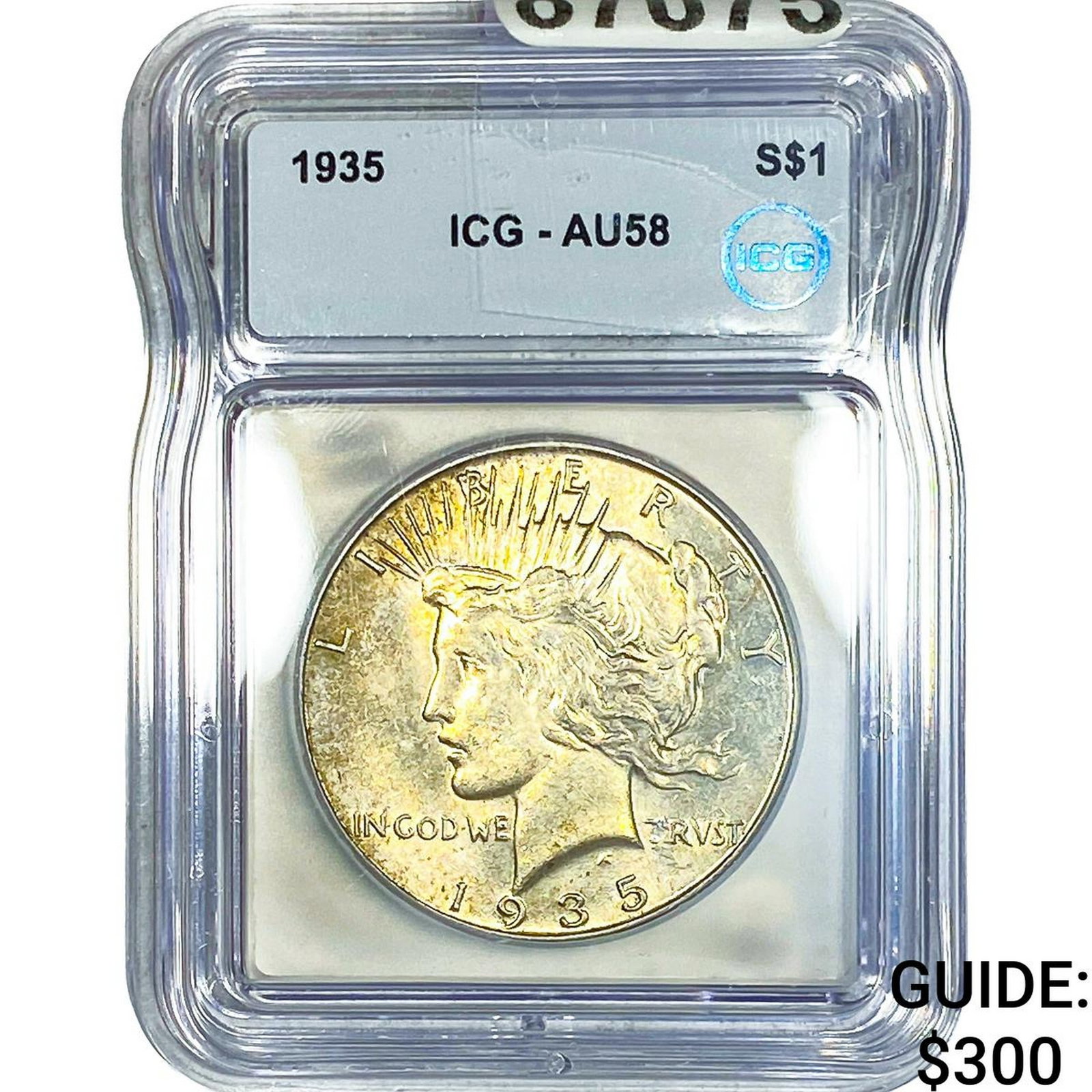 1935 Silver Peace Dollar ICG AU58 (1 of 2)