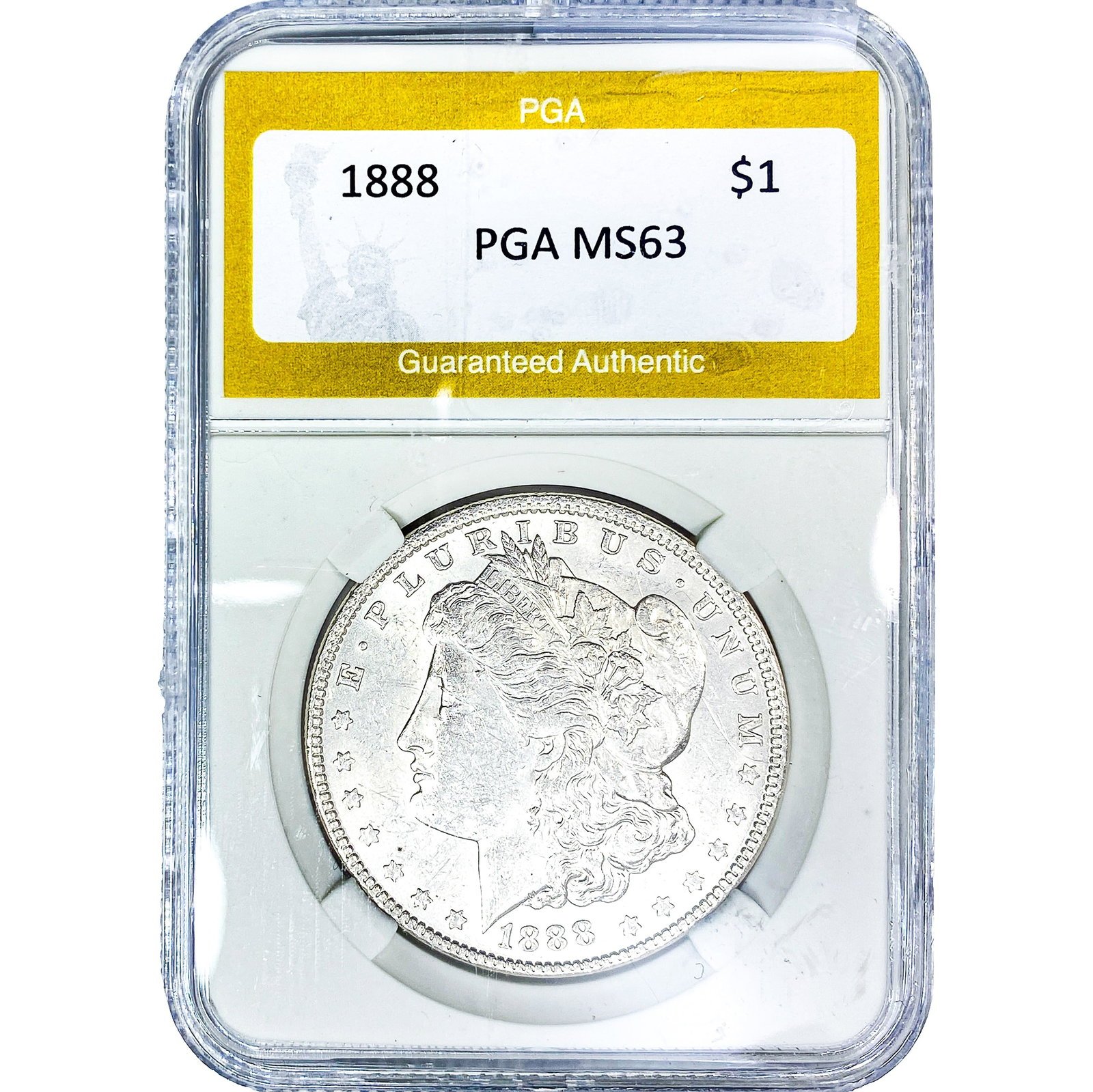 1888 Morgan Silver Dollar PGA MS63: 1888 Morgan Silver Dollar PGA MS63