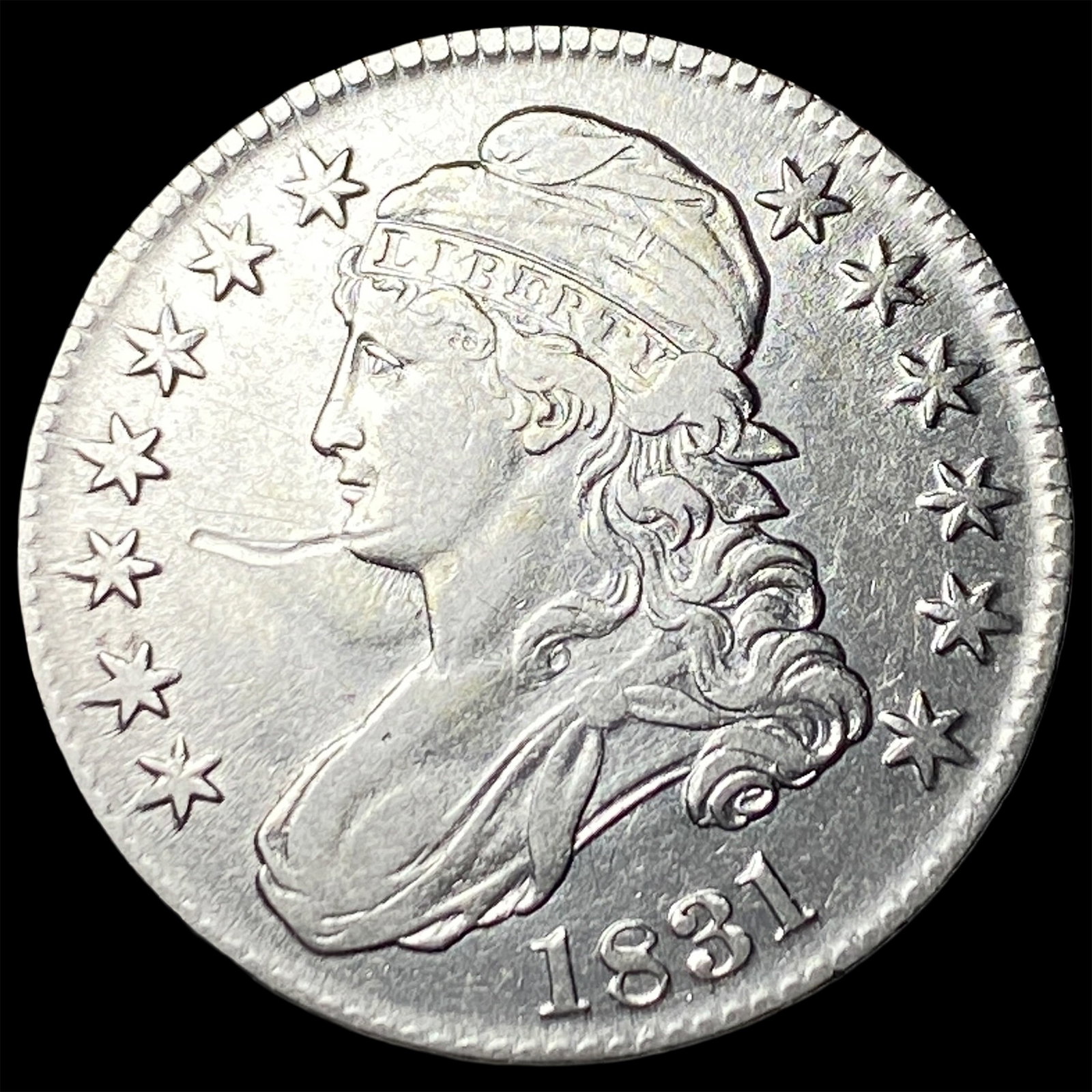 1831 Capped Bust Half Dollar NEARLY UNCIRCULATED: 1831 Capped Bust Half Dollar NEARLY UNCIRCULATED