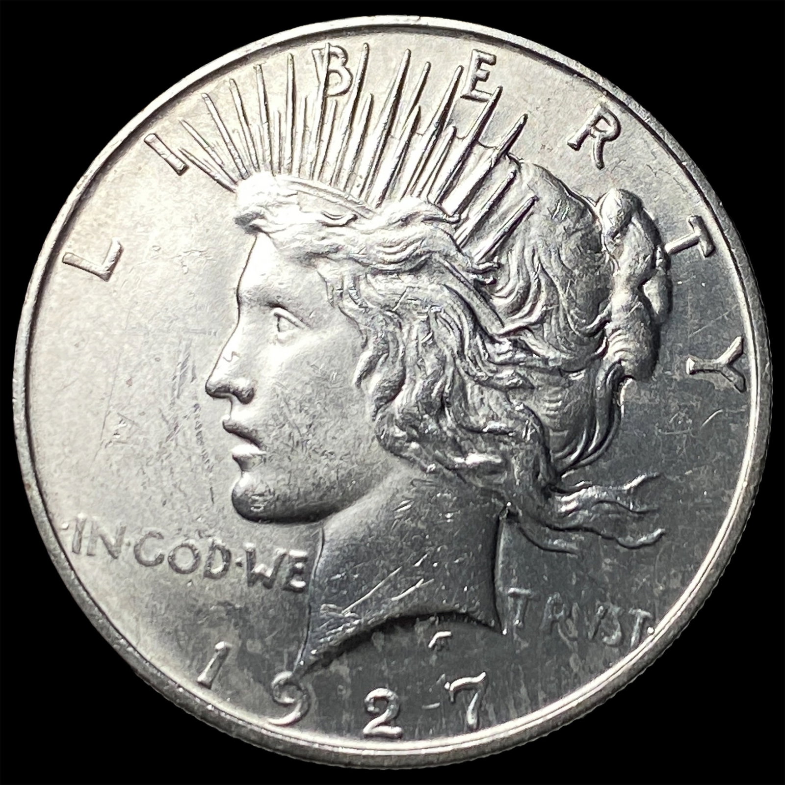 1927-D Silver Peace Dollar UNCIRCULATED: 1927-D Silver Peace Dollar UNCIRCULATED
