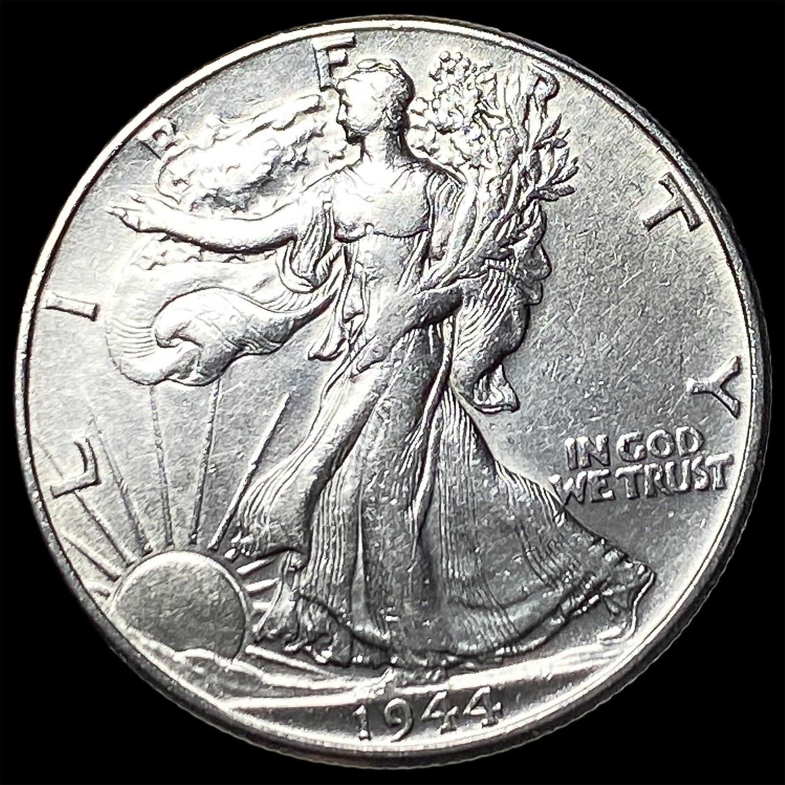 1944 Silver Walking Liberty Half Dollar CLOSELY UNCIRCULATED: 1944 Silver Walking Liberty Half Dollar CLOSELY UNCIRCULATED