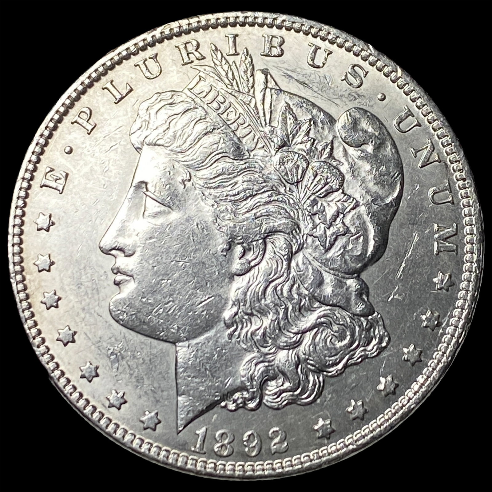 1892 Silver Morgan Dollar UNCIRCULATED: 1892 Silver Morgan Dollar UNCIRCULATED