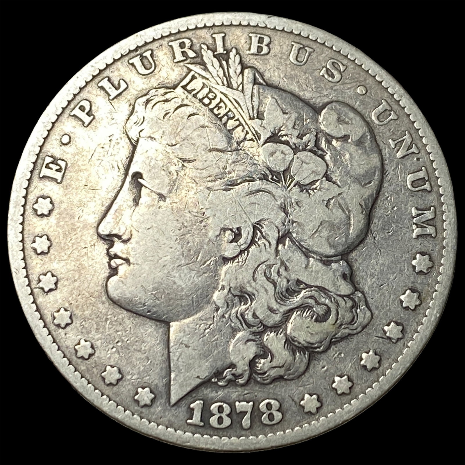 1878-CC Silver Morgan Dollar LIGHTLY CIRCULATED: 1878-CC Silver Morgan Dollar LIGHTLY CIRCULATED