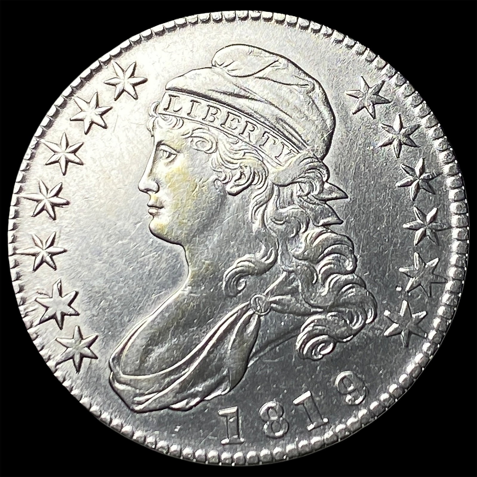 1819 Capped Bust Half Dollar CLOSELY UNCIRCULATED (1 of 2)