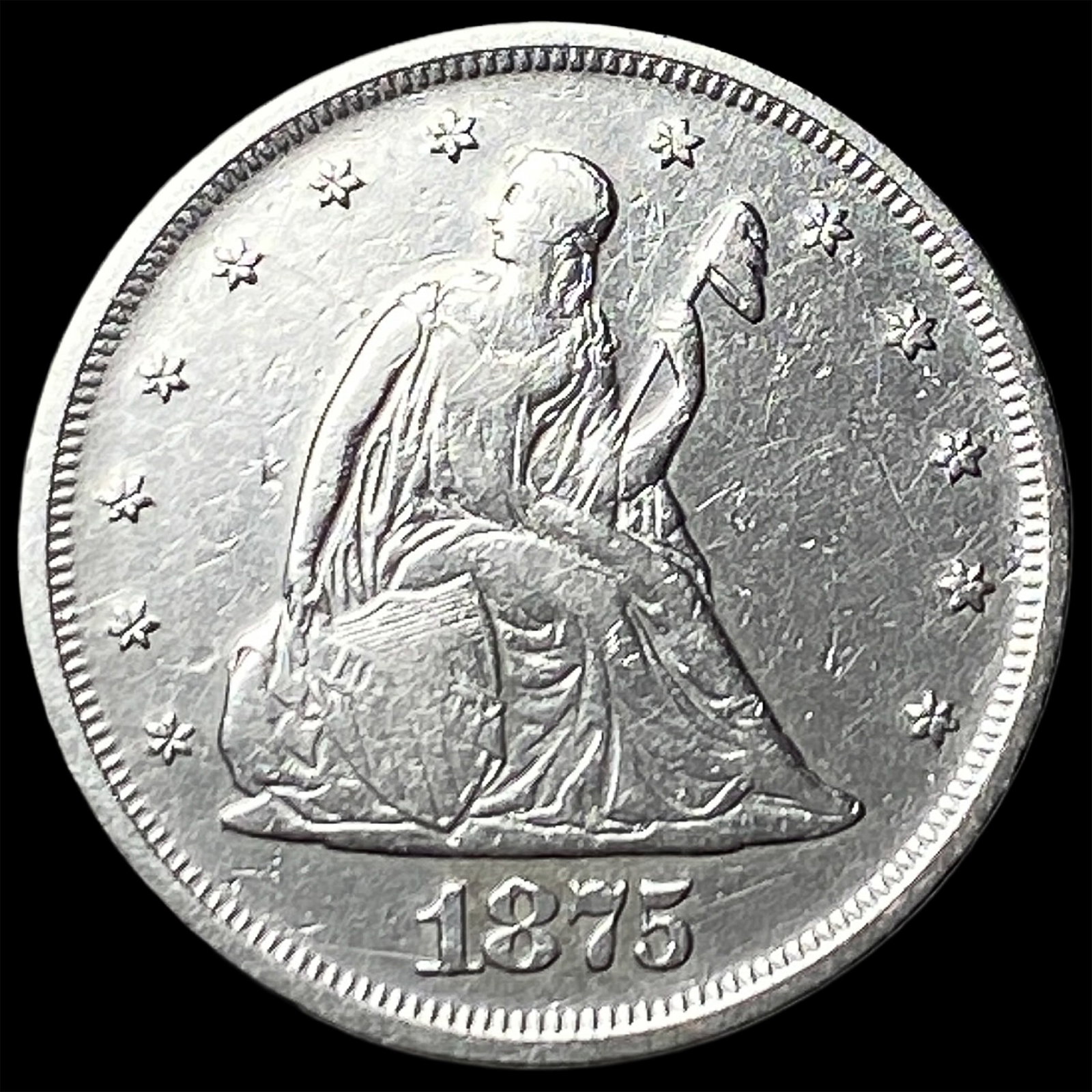 1875 Silver Twenty Cents NEARLY UNCIRCULATED (1 of 2)
