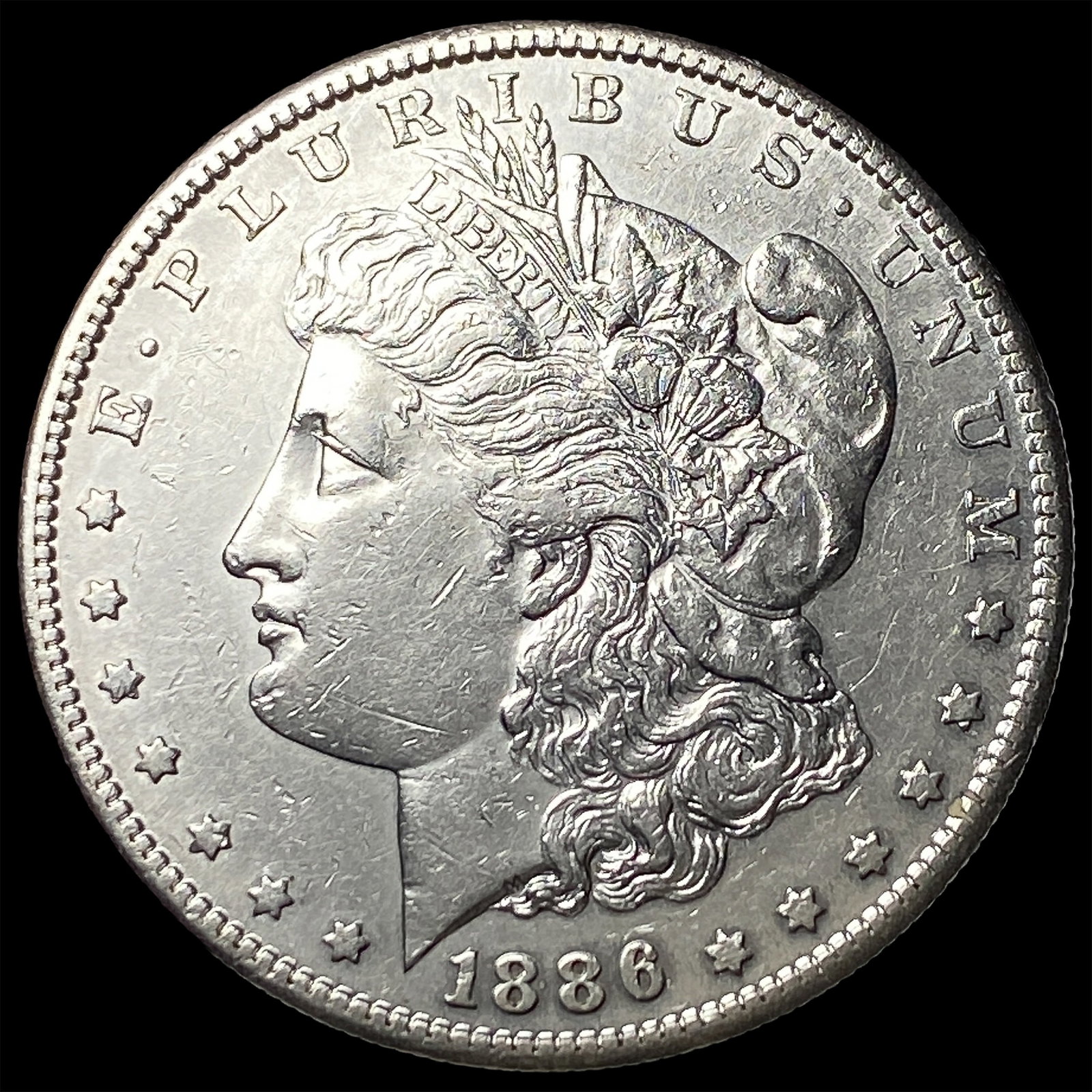 1886-S Silver Morgan Dollar CLOSELY UNCIRCULATED: 1886-S Silver Morgan Dollar CLOSELY UNCIRCULATED