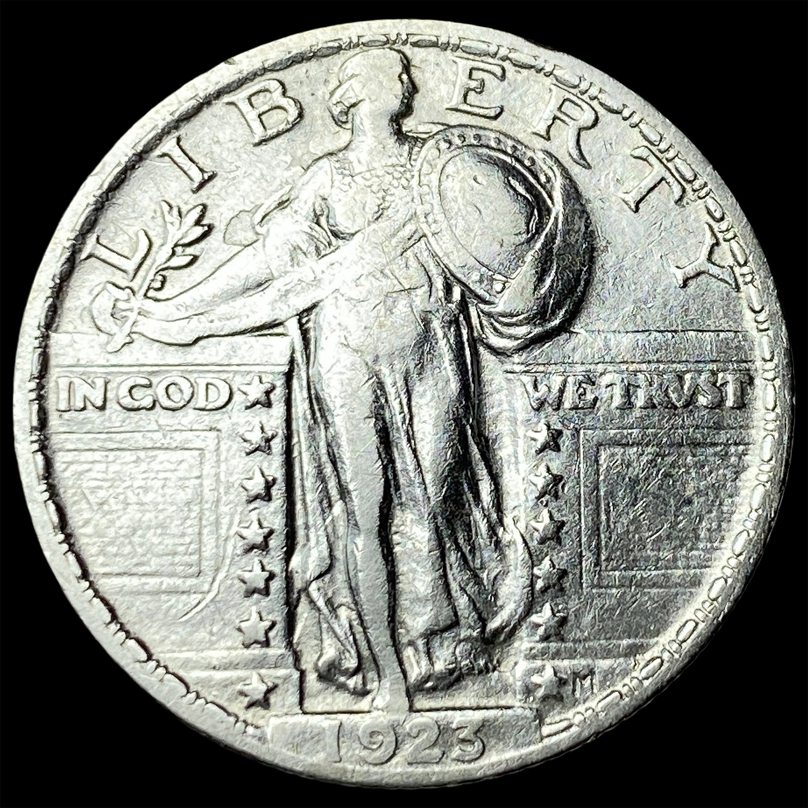 1923 Standing Liberty Quarter NEARLY UNCIRCULATED: 1923 Standing Liberty Quarter NEARLY UNCIRCULATED