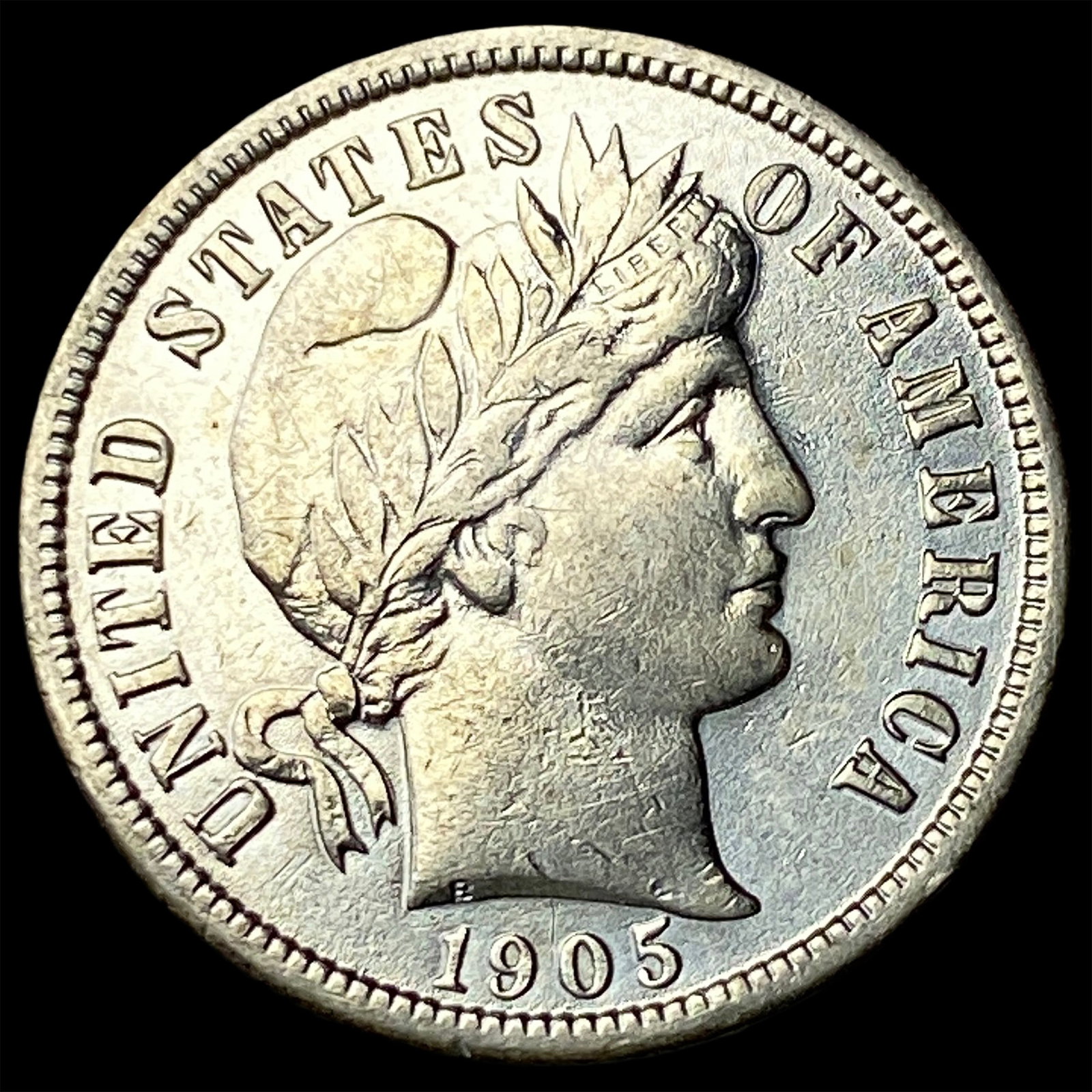 1905 Silver Barber Dime CLOSELY UNCIRCULATED: 1905 Silver Barber Dime CLOSELY UNCIRCULATED