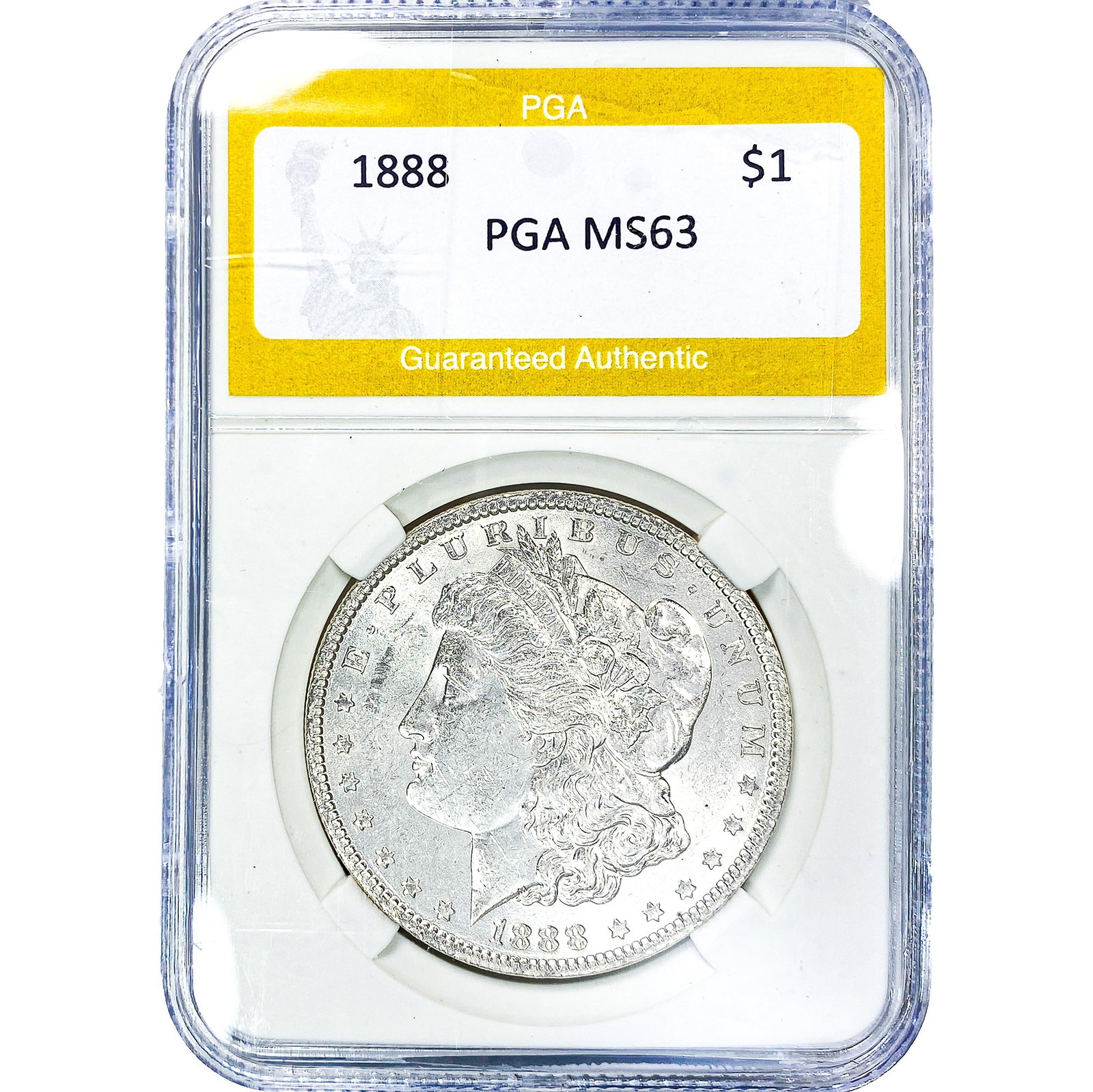 1888 Morgan Silver Dollar PGA MS63: 1888 Morgan Silver Dollar PGA MS63