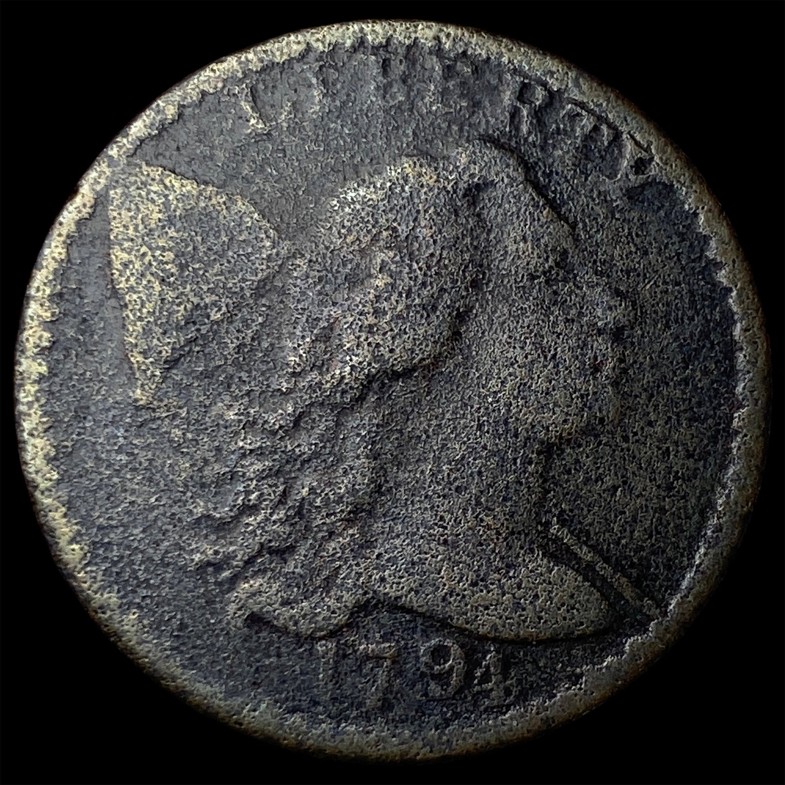 1794 Liberty Cap Large Cent LIGHTLY CIRCULATED: 1794 Liberty Cap Large Cent LIGHTLY CIRCULATED