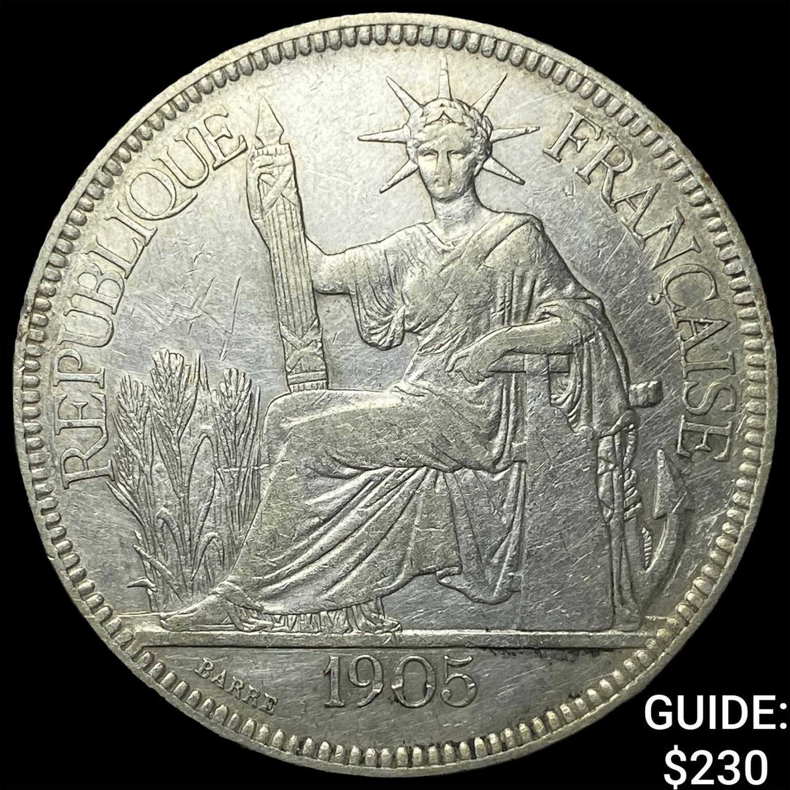 1905A French Indo-China .7813oz Silver Piastre (1 of 2)