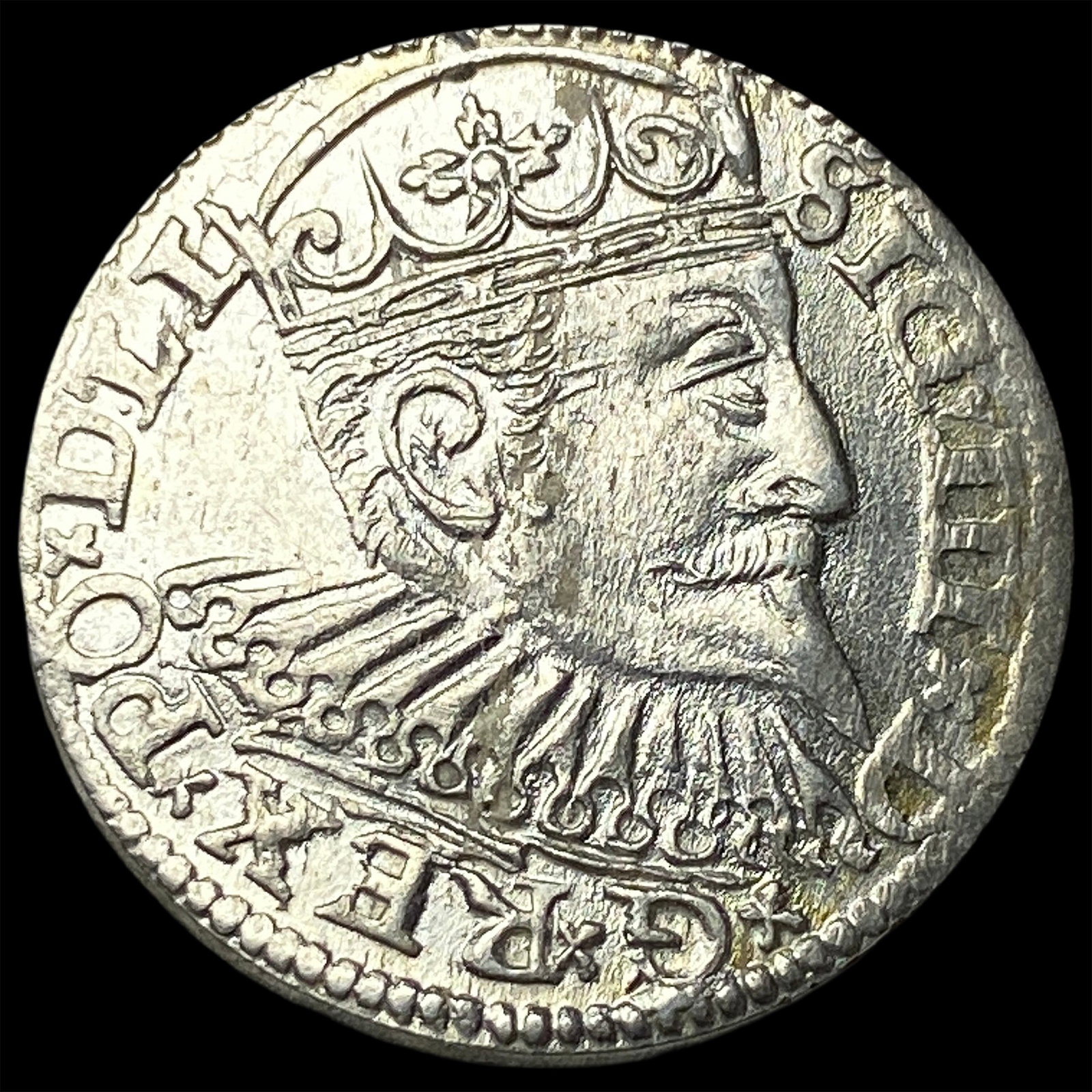 1597 Poland Silver 3 Groschen Sigismund III CLOSELY UNCIRCULATED: 1597 Poland Silver 3 Groschen Sigismund III CLOSELY UNCIRCULATED
