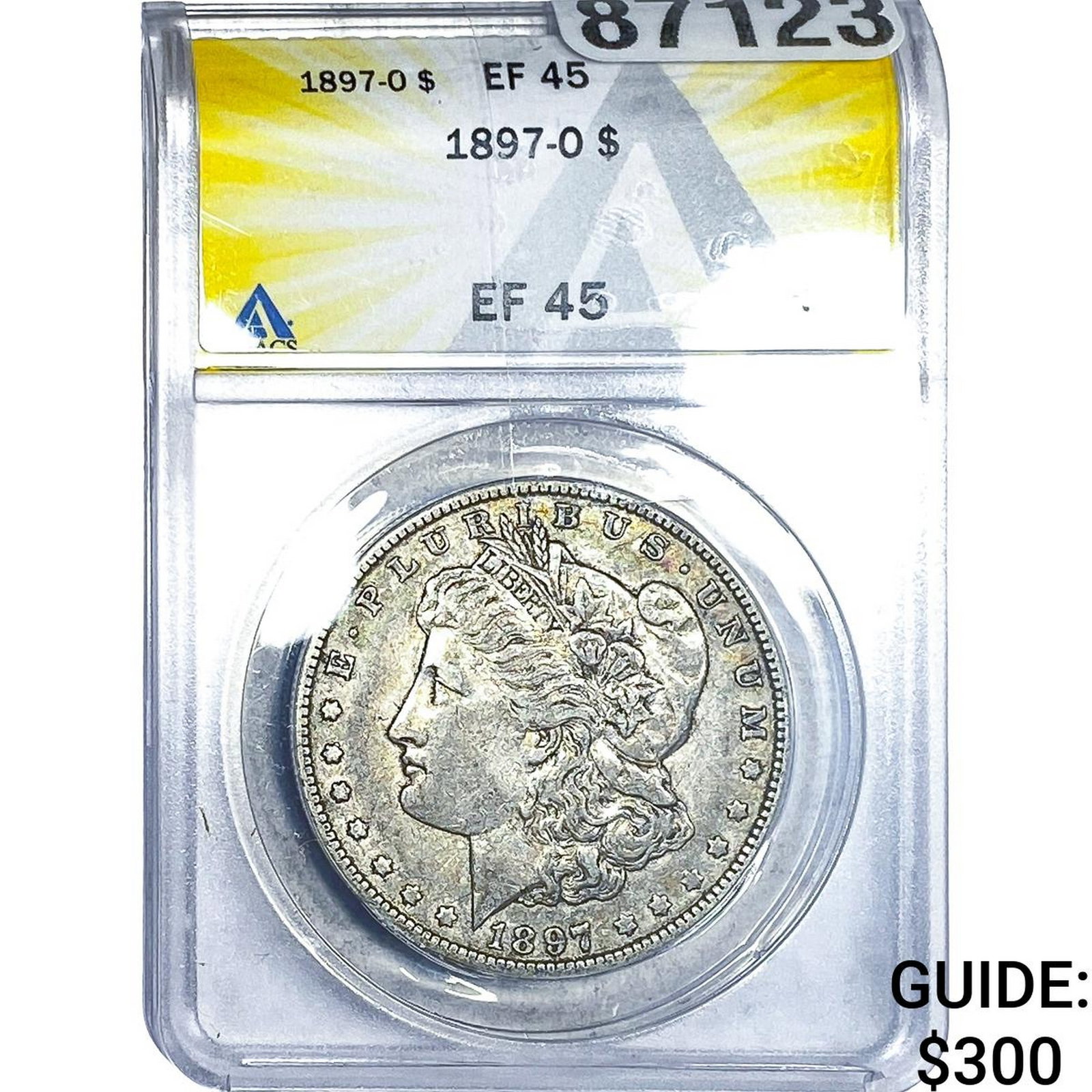1897-O Morgan Silver Dollar ANACS EF45: 1897-O Morgan Silver Dollar ANACS EF45
