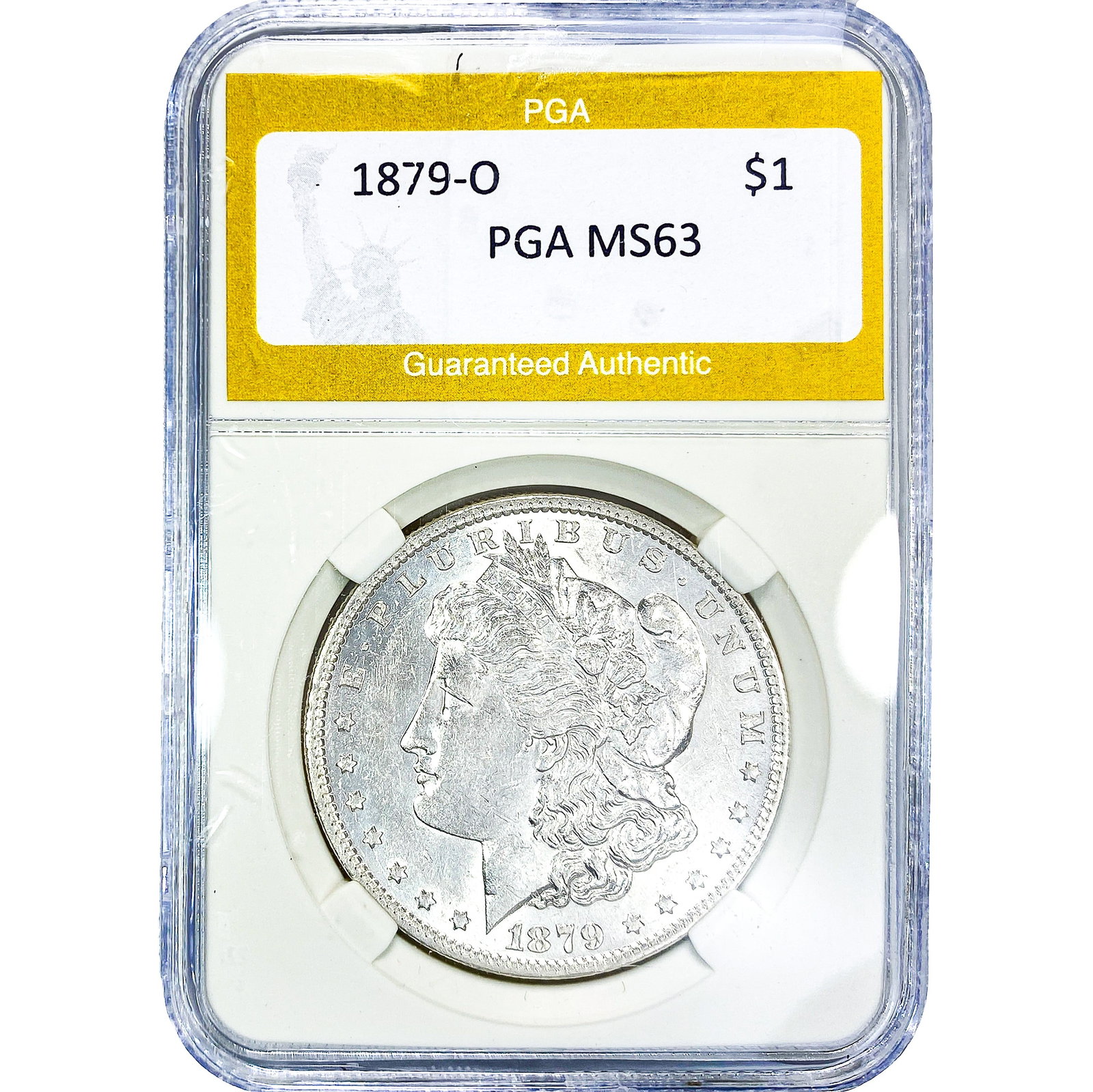 1879-O Morgan Silver Dollar PGA MS63: 1879-O Morgan Silver Dollar PGA MS63