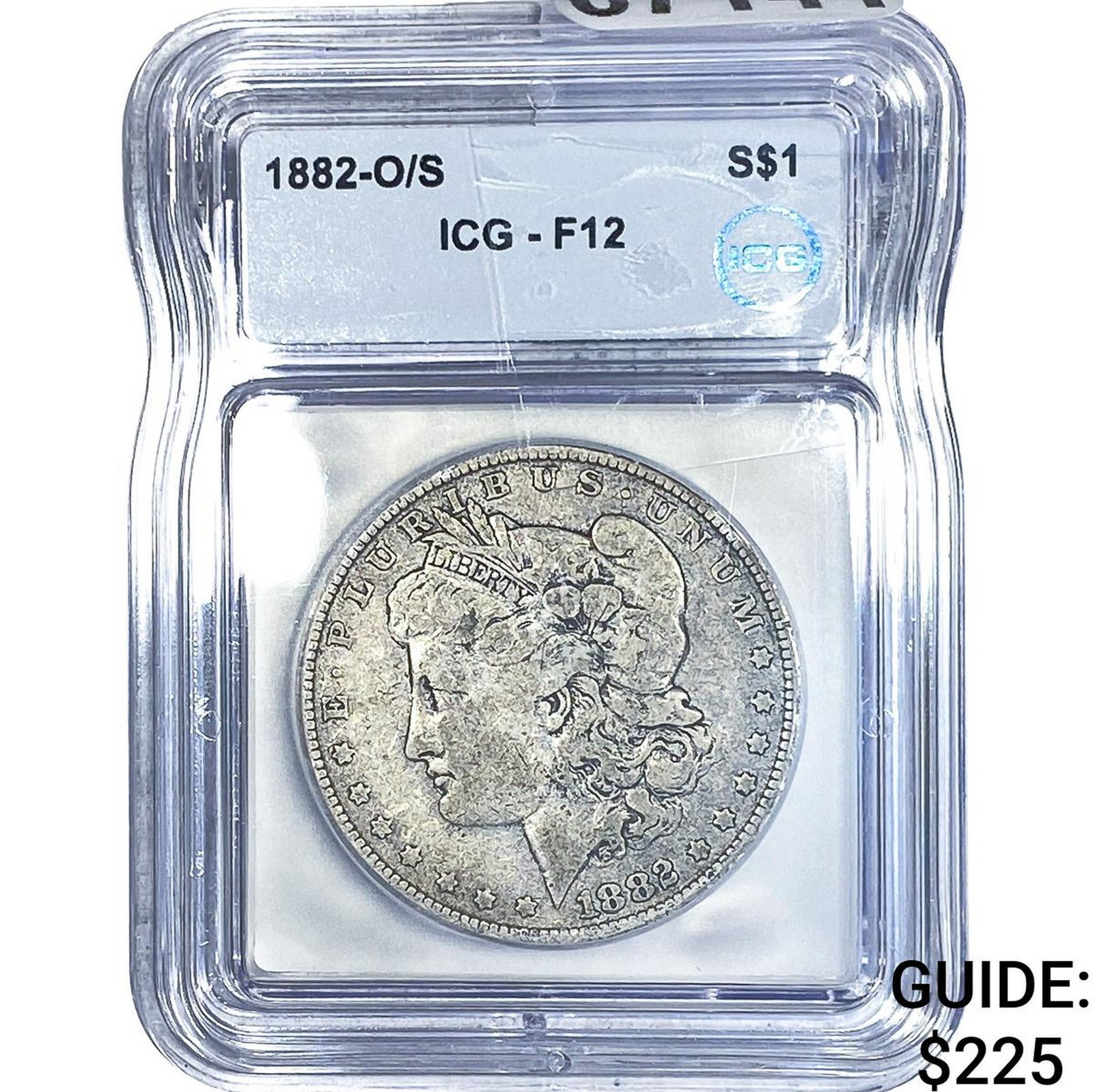 1882-O/S Morgan Silver Dollar ICG F12 (1 of 2)