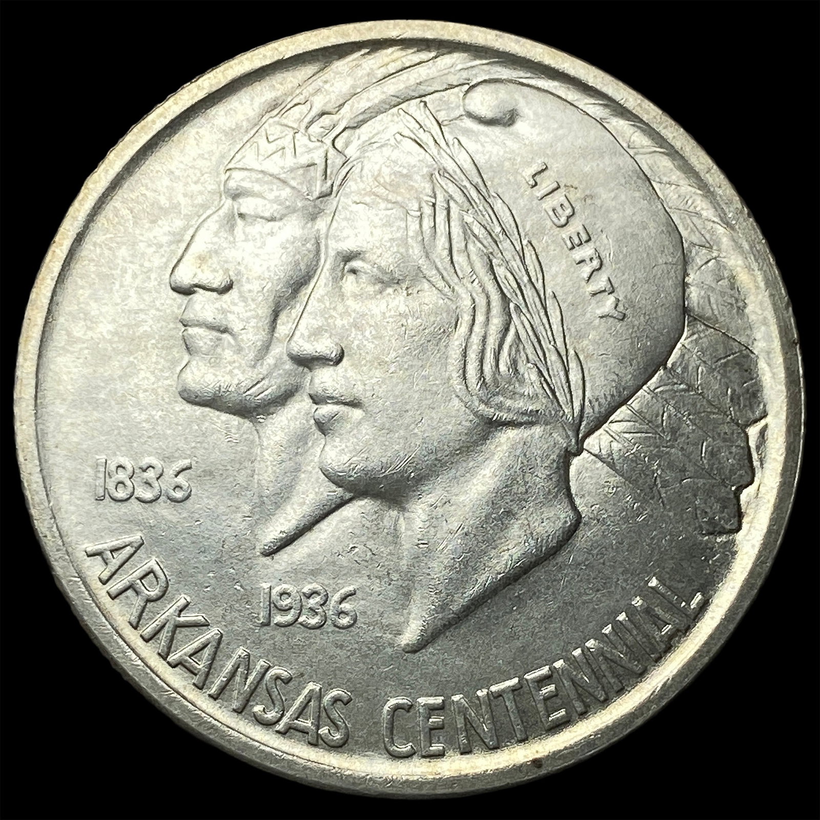 1936 Silver Arkansas Half Dollar CHOICE BU: 1936 Silver Arkansas Half Dollar CHOICE BU