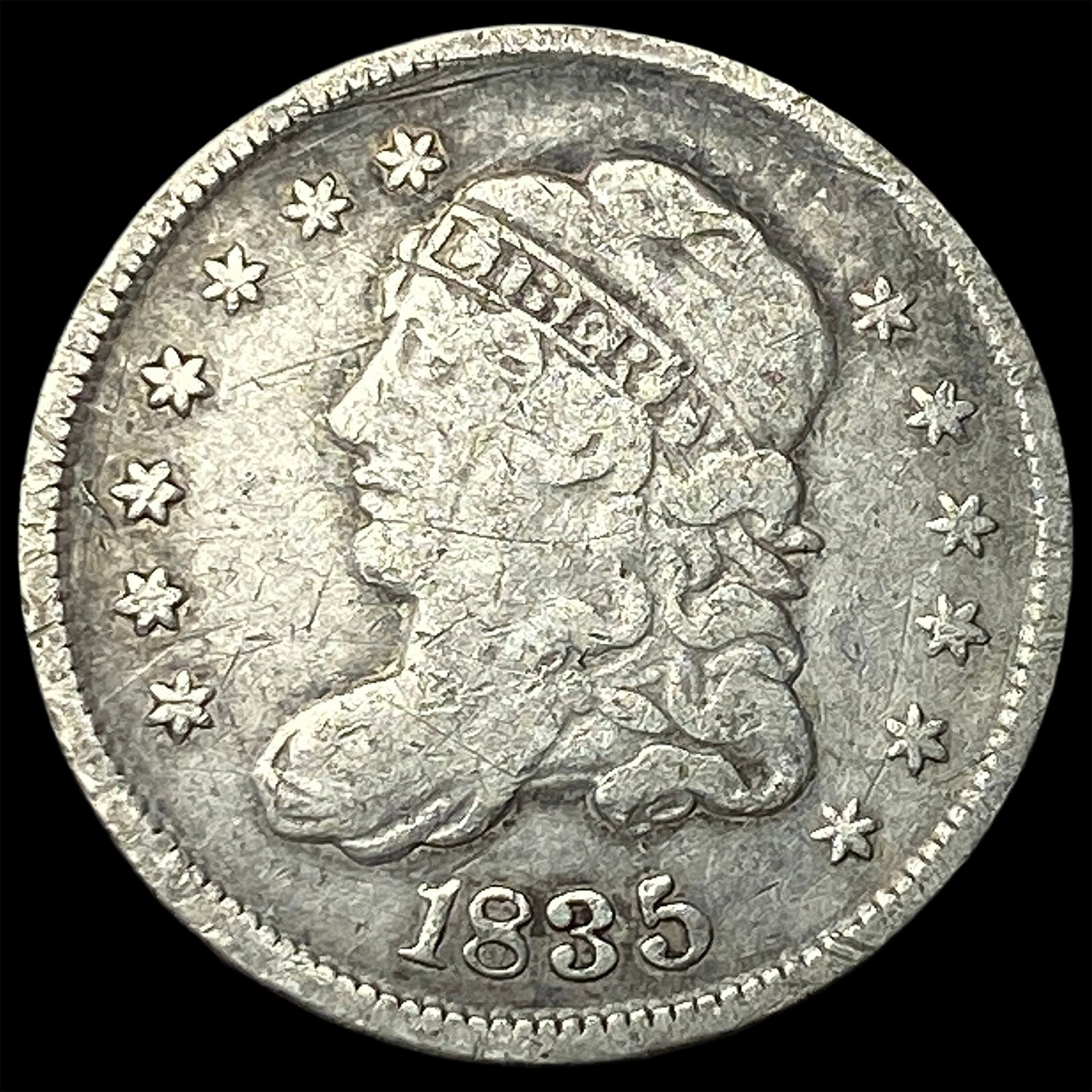 1835 Capped Bust Half Dime LIGHTLY CIRCULATED: 1835 Capped Bust Half Dime LIGHTLY CIRCULATED