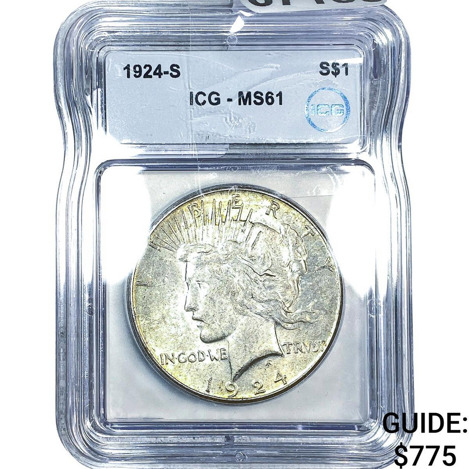 1924-S Silver Peace Dollar ICG MS61 (1 of 2)