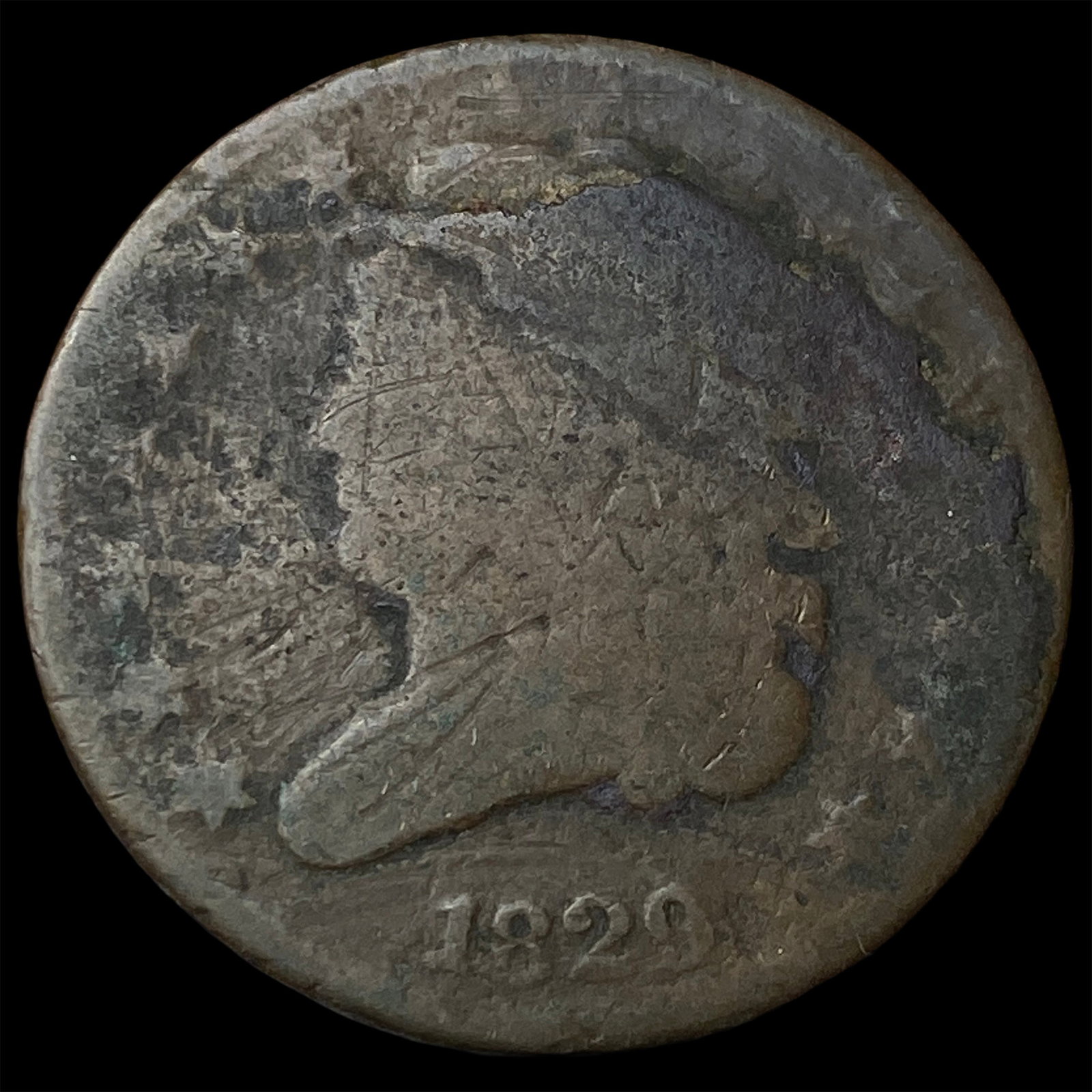 1829 Coronet Head Large Cent NICELY CIRCULATED: 1829 Coronet Head Large Cent NICELY CIRCULATED