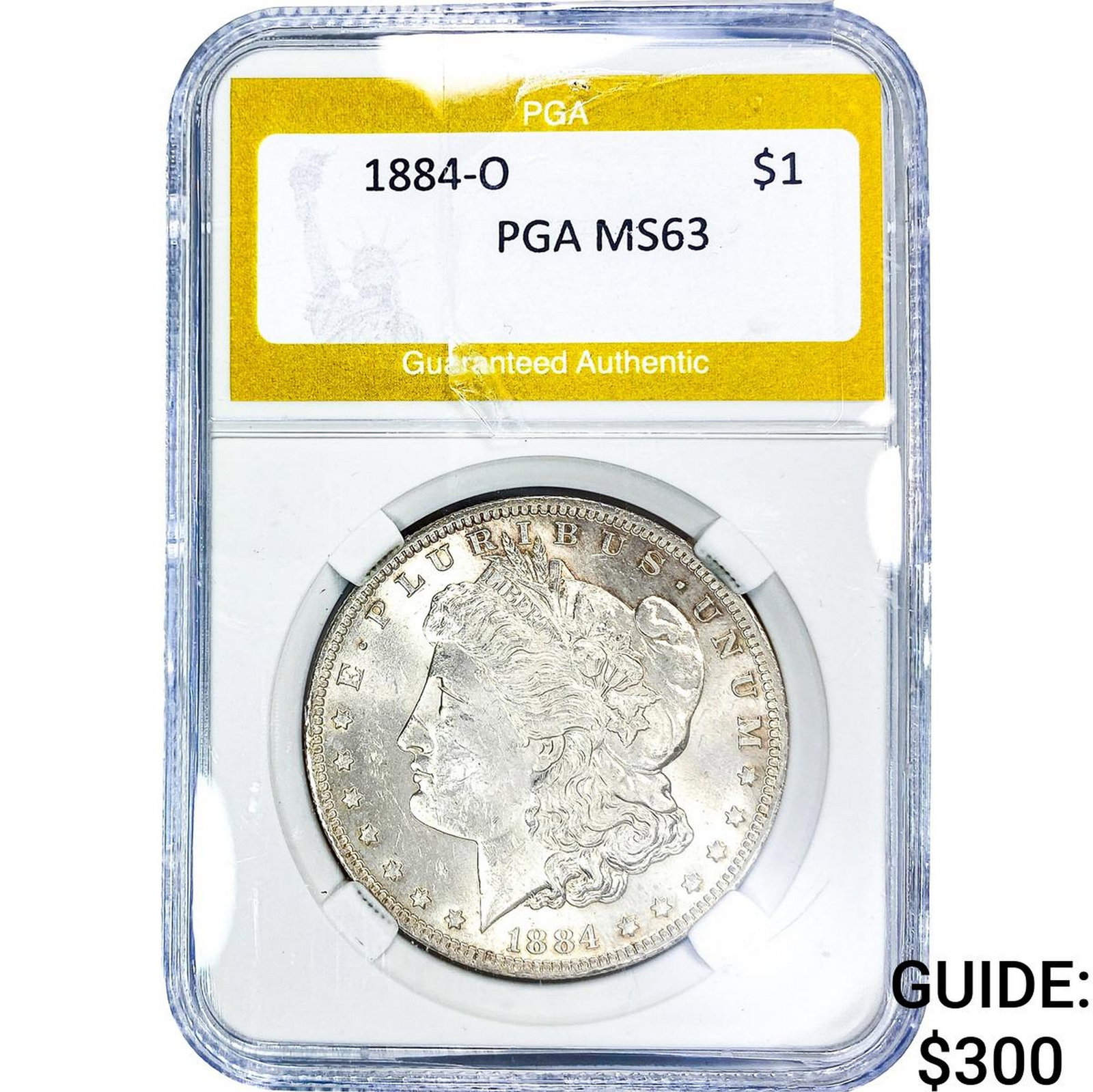 1884-O Morgan Silver Dollar PGA MS63: 1884-O Morgan Silver Dollar PGA MS63