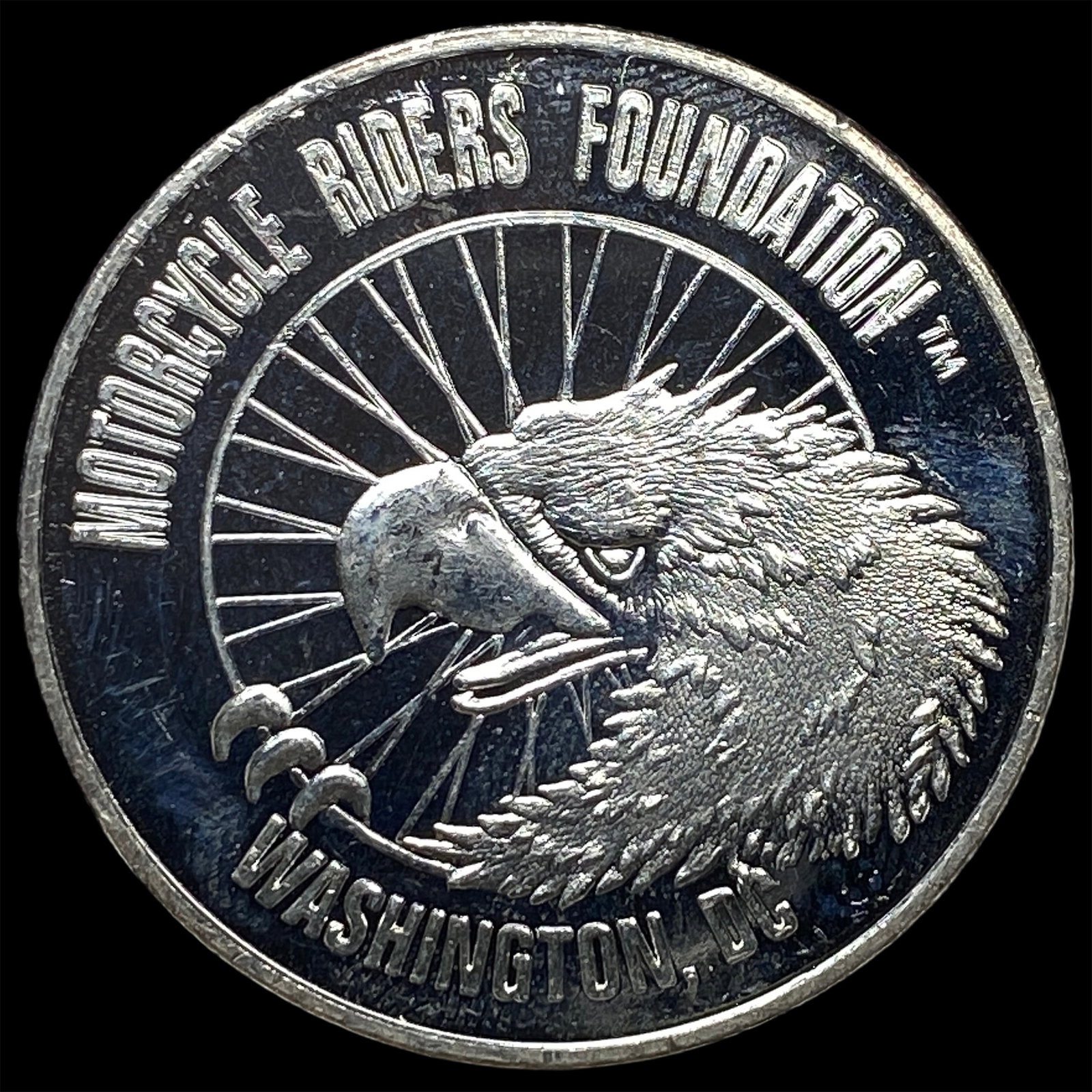2001 Motorcycle Riders Foundation Silver Medal CHOICE PROOF (1 of 2)