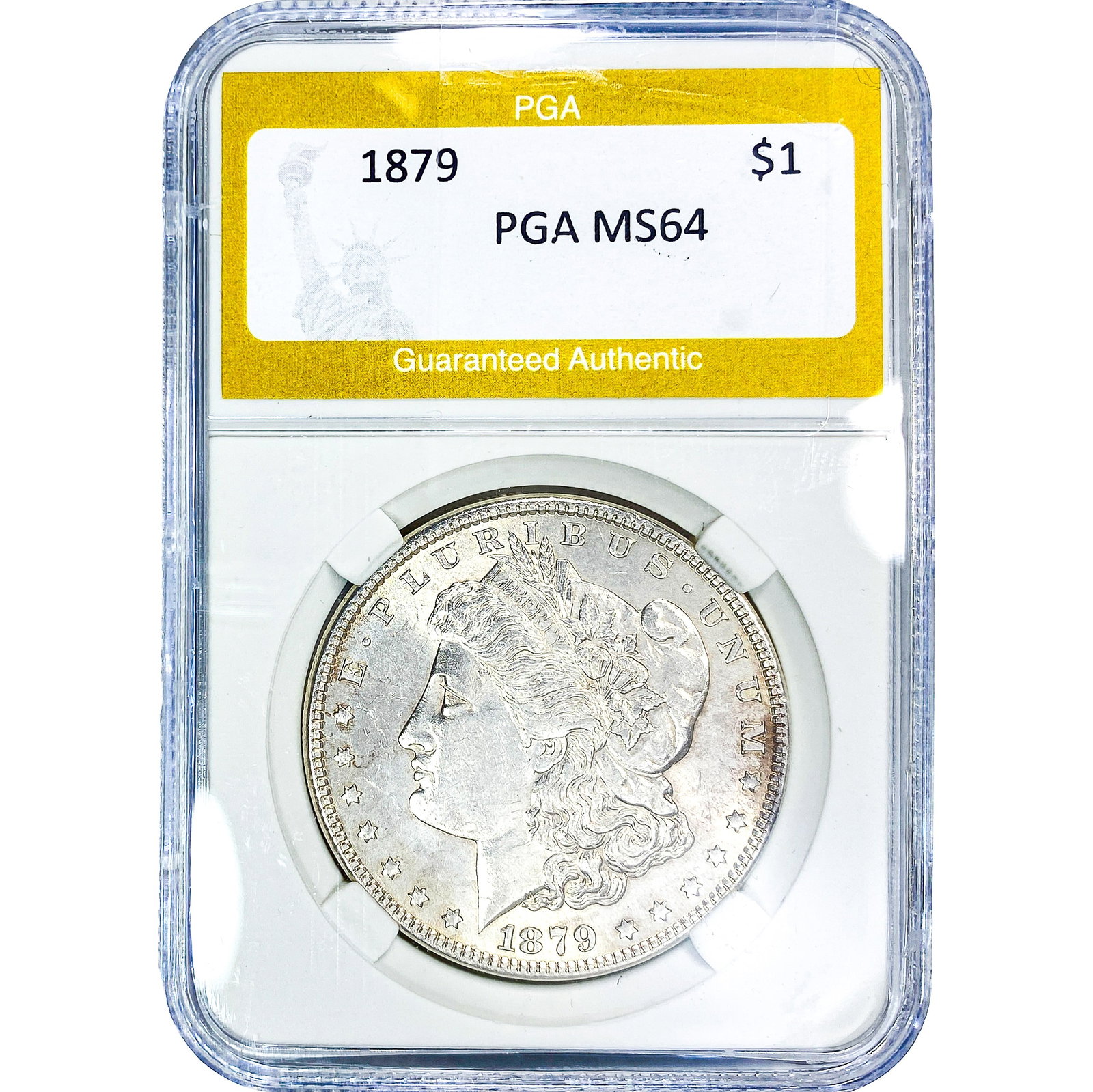 1879 Morgan Silver Dollar PGA MS64: 1879 Morgan Silver Dollar PGA MS64