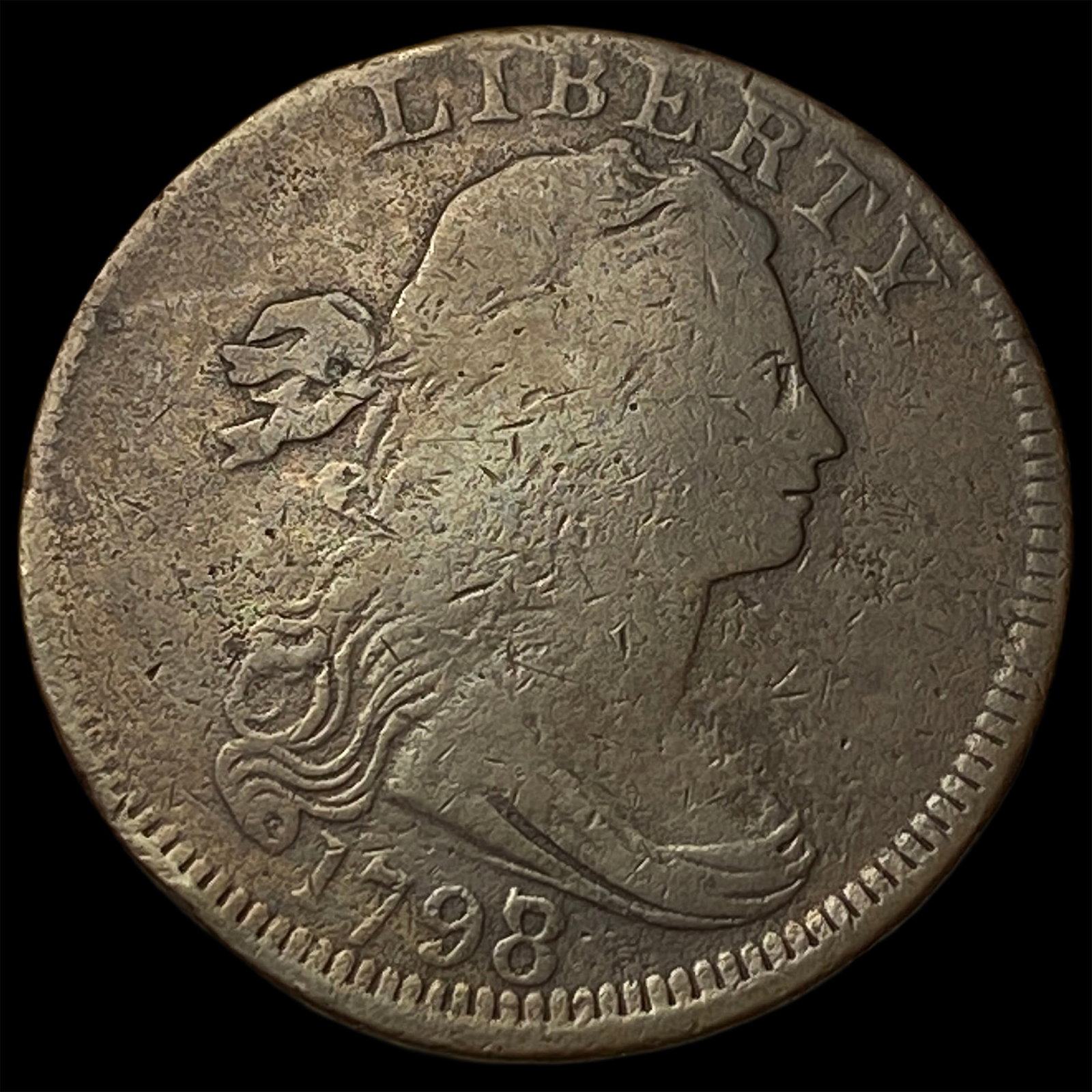 1798/97 Draped Bust Large Cent LIGHTLY CIRCULATED: 1798/97 Draped Bust Large Cent LIGHTLY CIRCULATED