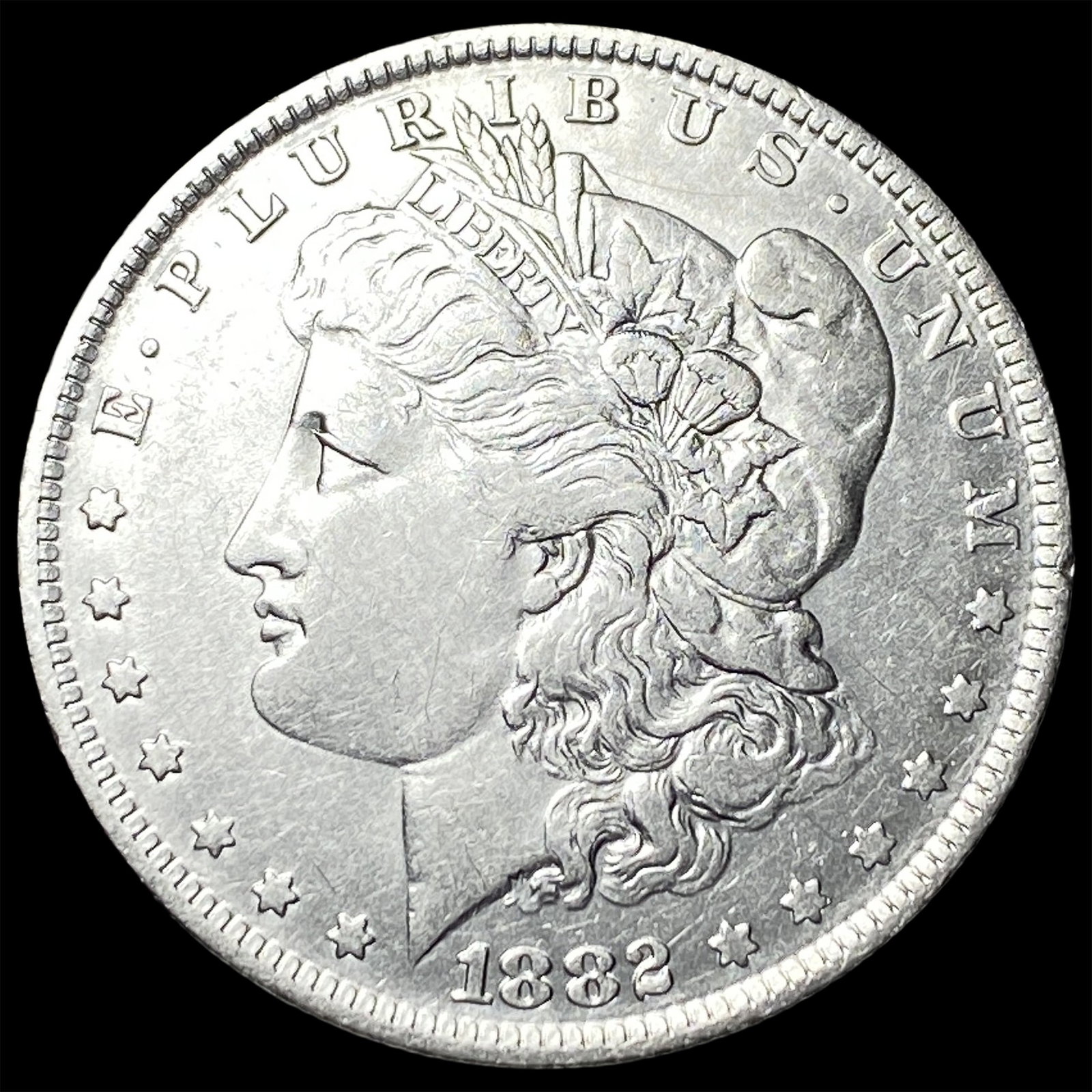 1882-O/S Silver Morgan Dollar NEARLY UNCIRCULATED (1 of 2)