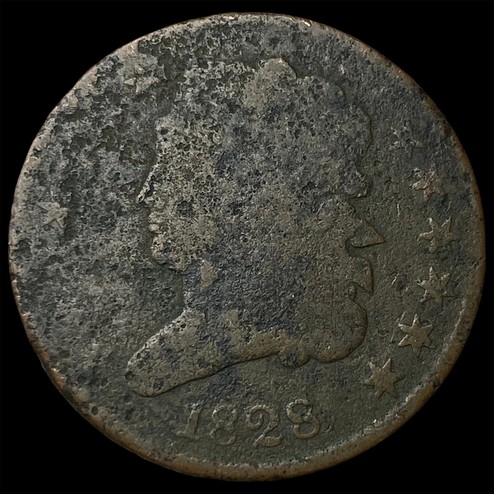 1828 Classic Head Half Cent NICELY CIRCULATED: 1828 Classic Head Half Cent NICELY CIRCULATED